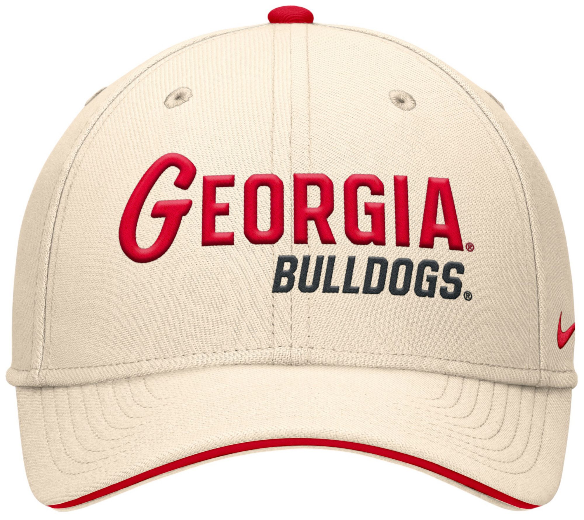 Nike Adult Georgia Bulldogs Natural Rise Primetime Swooshflex Cap product image