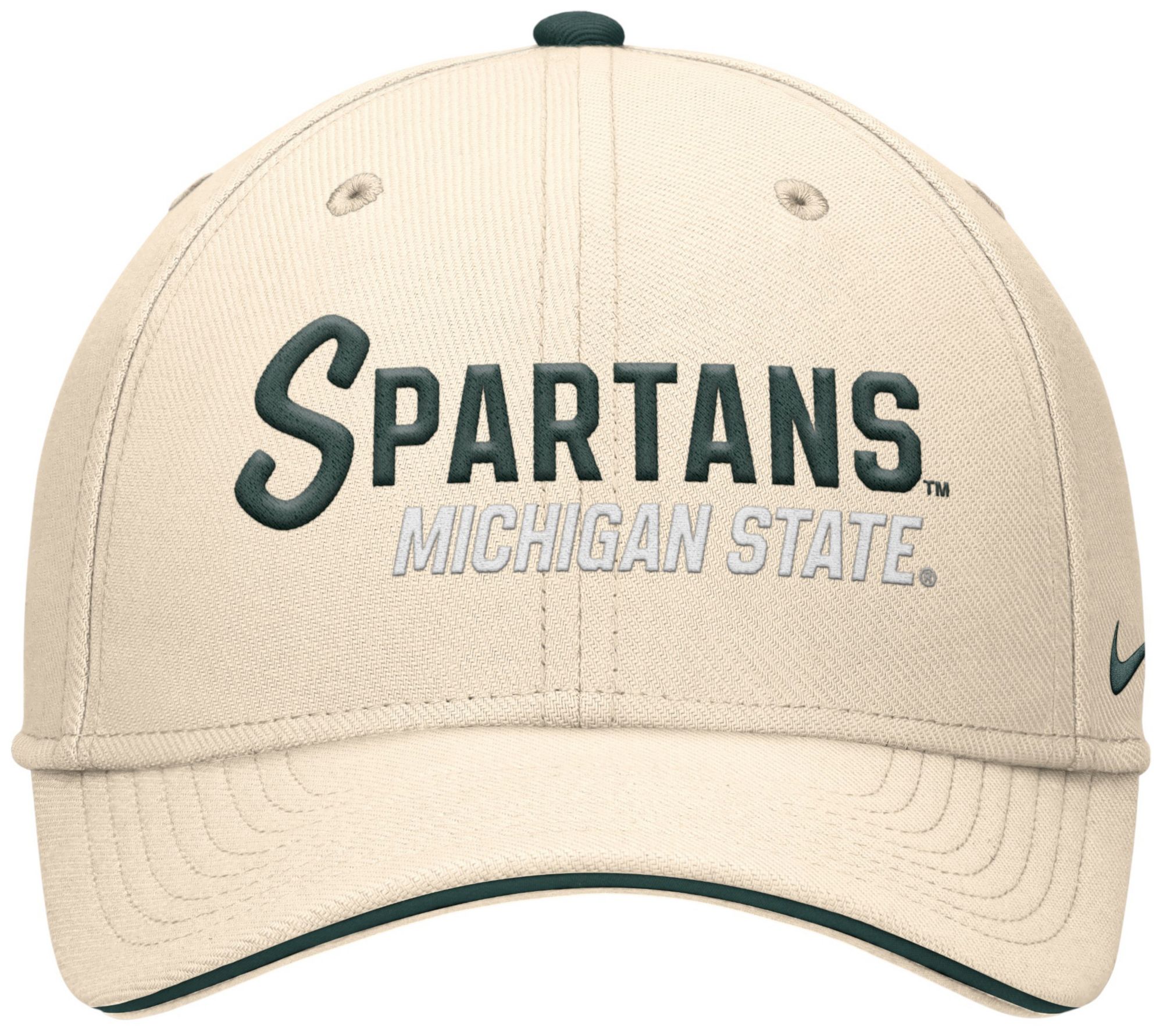 Nike Adult Michigan State Spartans Natural Rise Primetime Swooshflex Cap product image