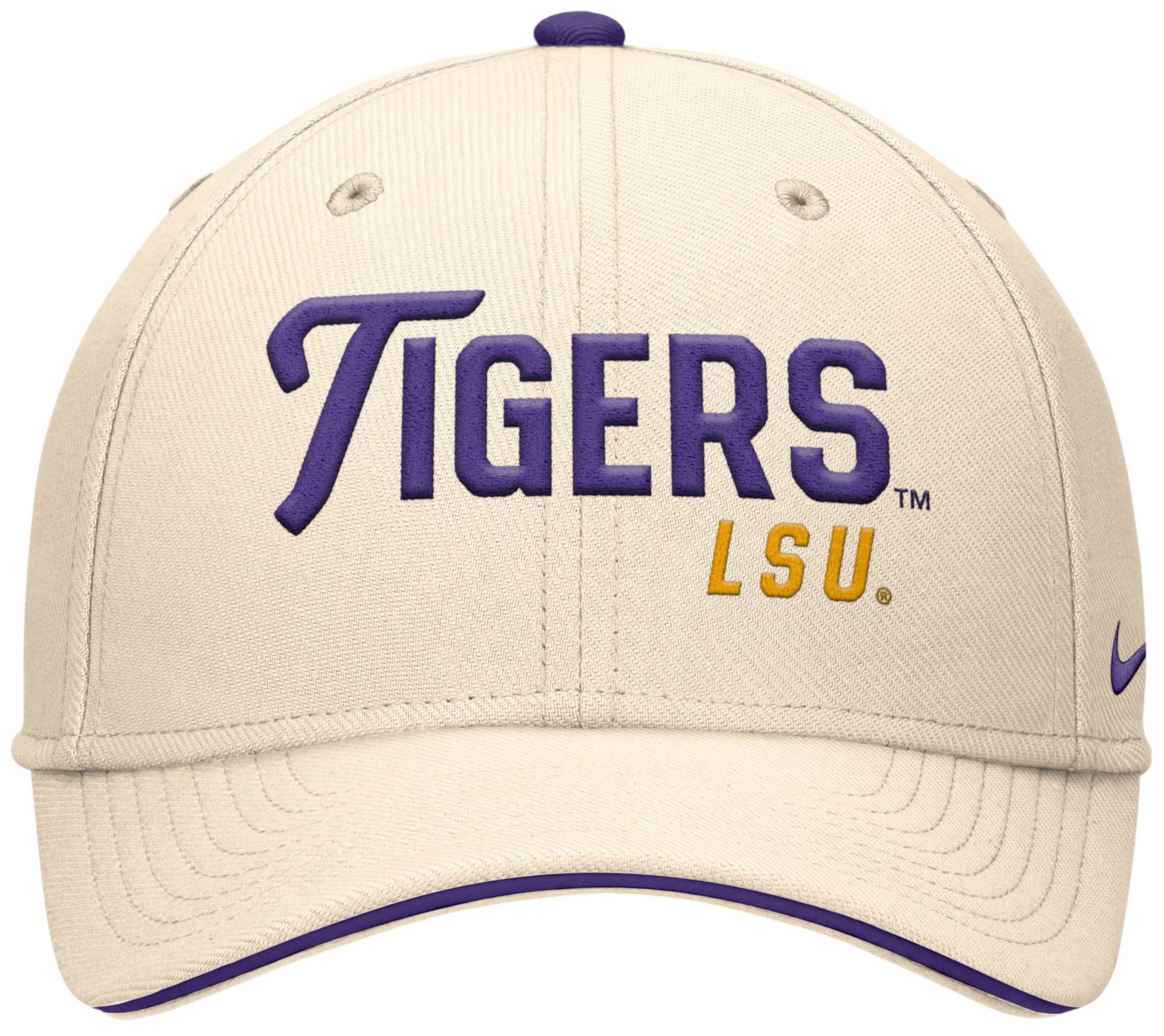 Nike Adult LSU Tigers Natural Rise Primetime Swooshflex Cap product image