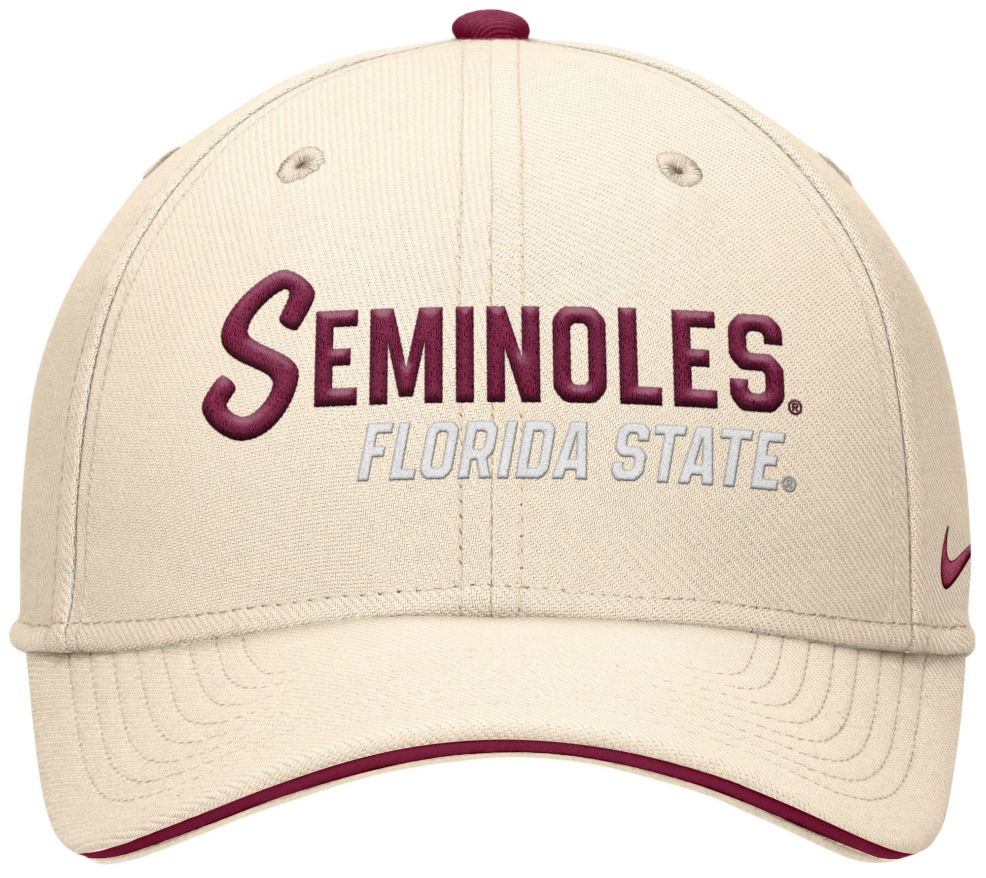 Nike Adult Florida State Seminoles Natural Rise Primetime Swooshflex Cap product image