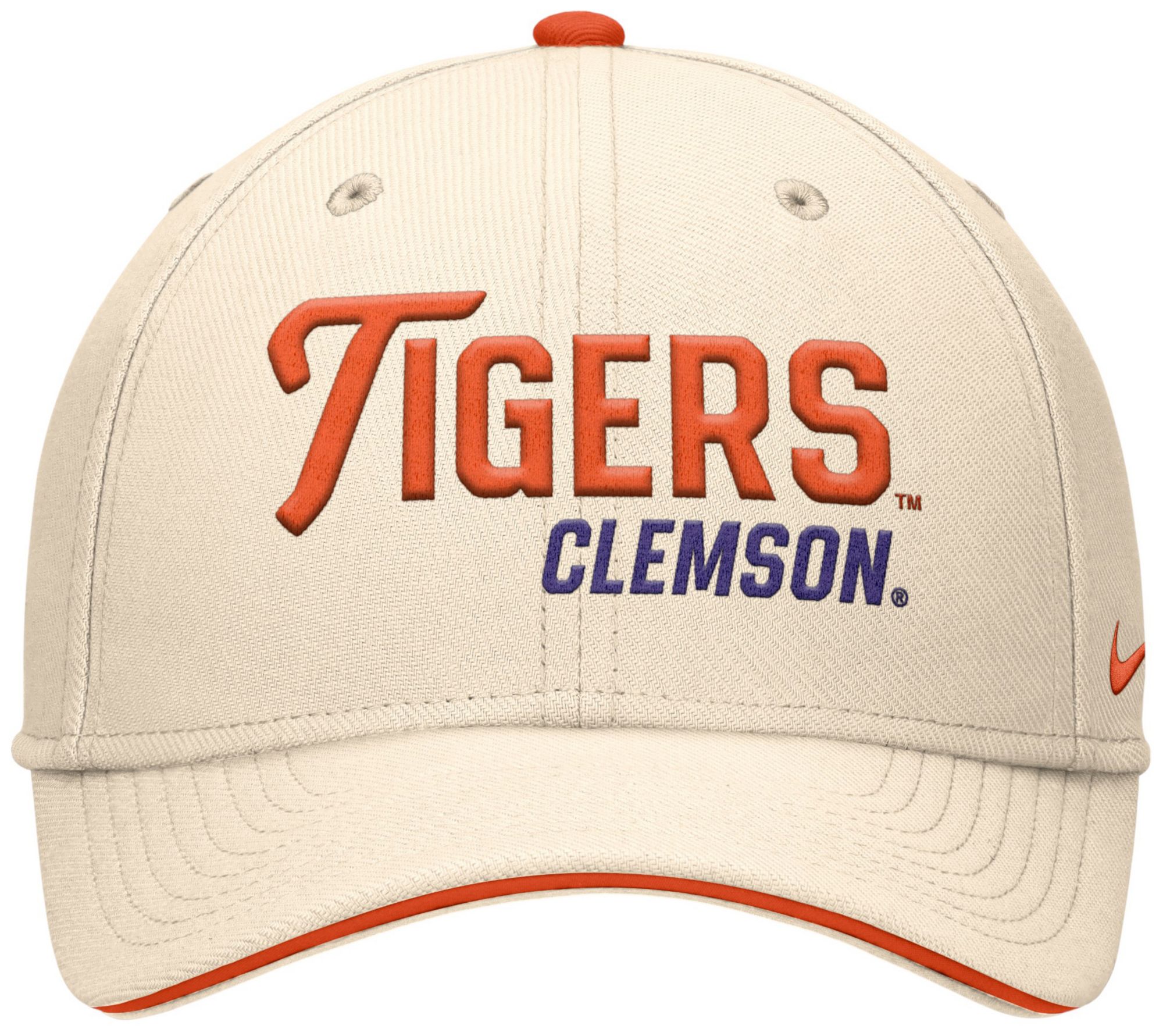 Nike Adult Clemson Tigers Natural Rise Primetime Swooshflex Cap product image