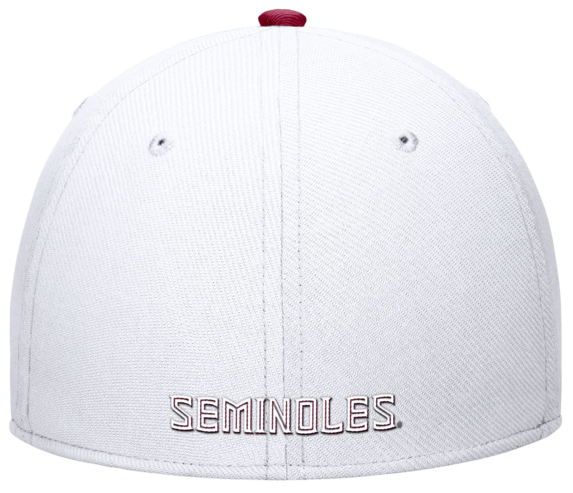 Nike Men's Florida State Seminoles White Swoosh Flex Tonal Stretch Fit Hat product image