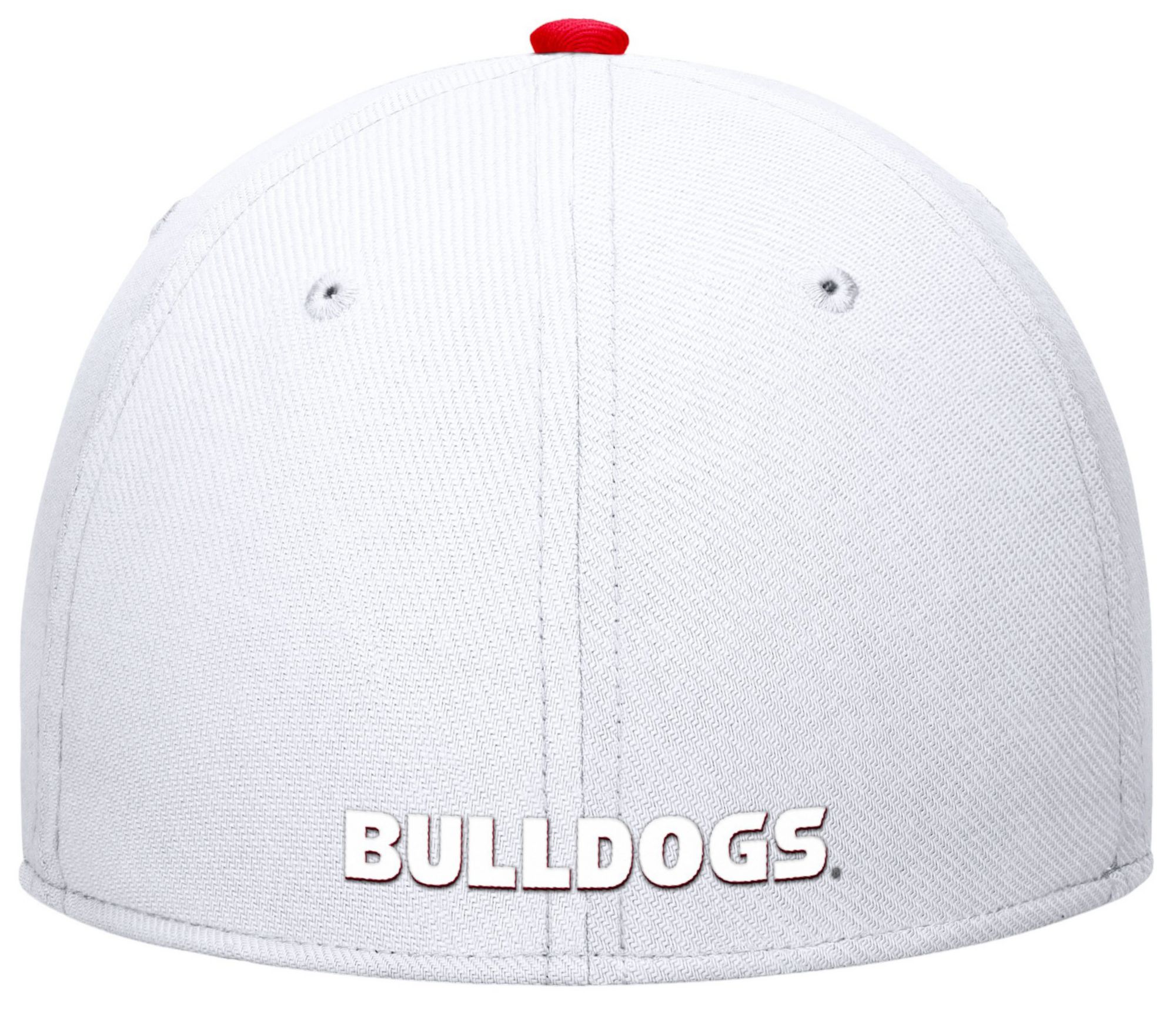 Nike Men's Georgia Bulldogs White Swoosh Flex Tonal Stretch Fit Hat product image