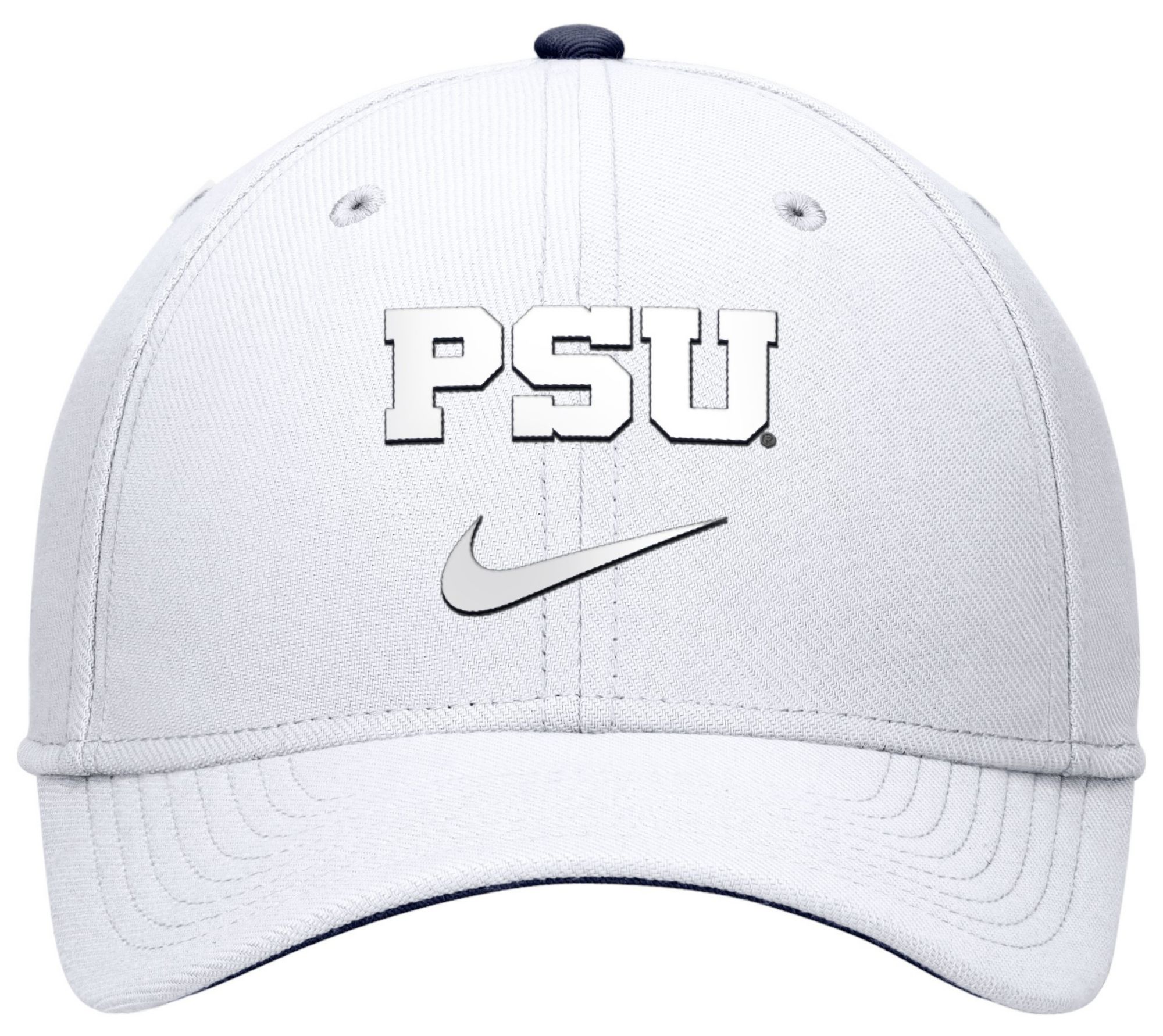 Nike Men's Penn State Nittany Lions White Swoosh Flex Tonal Stretch Fit Hat product image