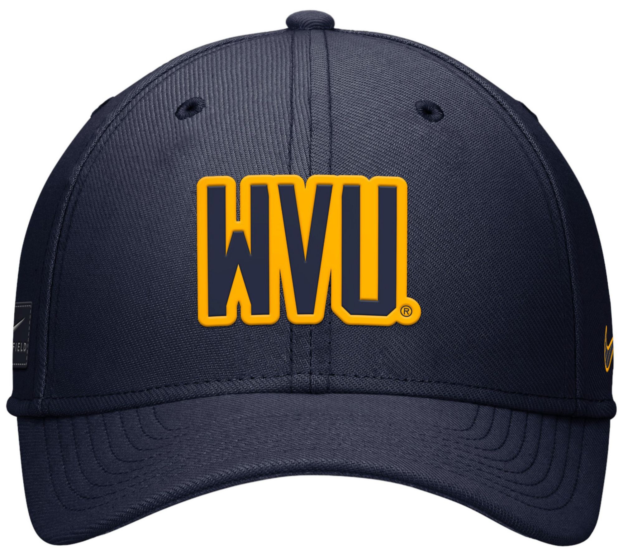 Nike Men's West Virginia Mountaineers Navy Rise Swooshflex Hat product image