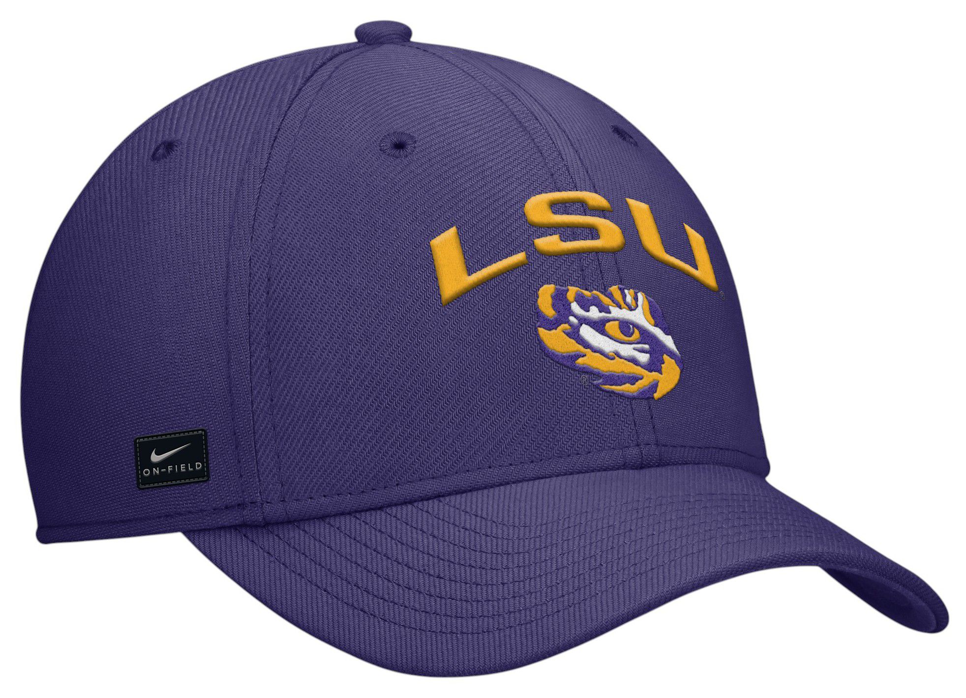 Nike Adult LSU Tigers Court Purple Rise Swooshflex Gameday Hat product image