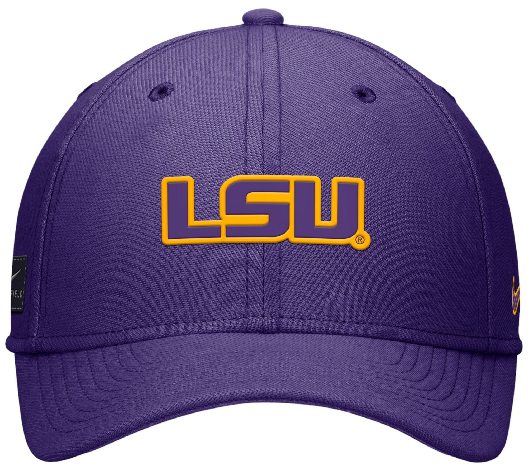 Nike Men's LSU Tigers Purple Rise Swooshflex Hat product image