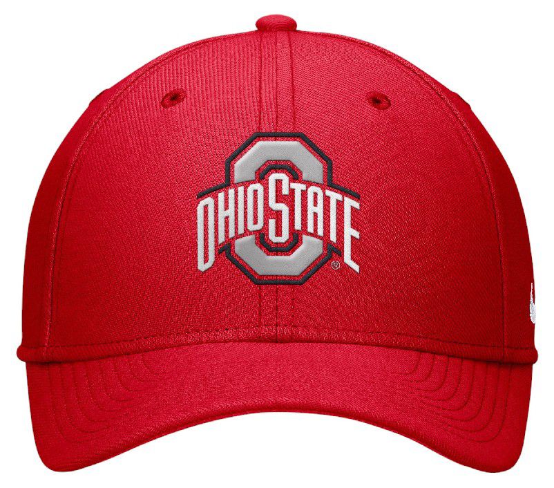 Jordan Adult Ohio State Buckeyes University Red Swooshflex Hat product image