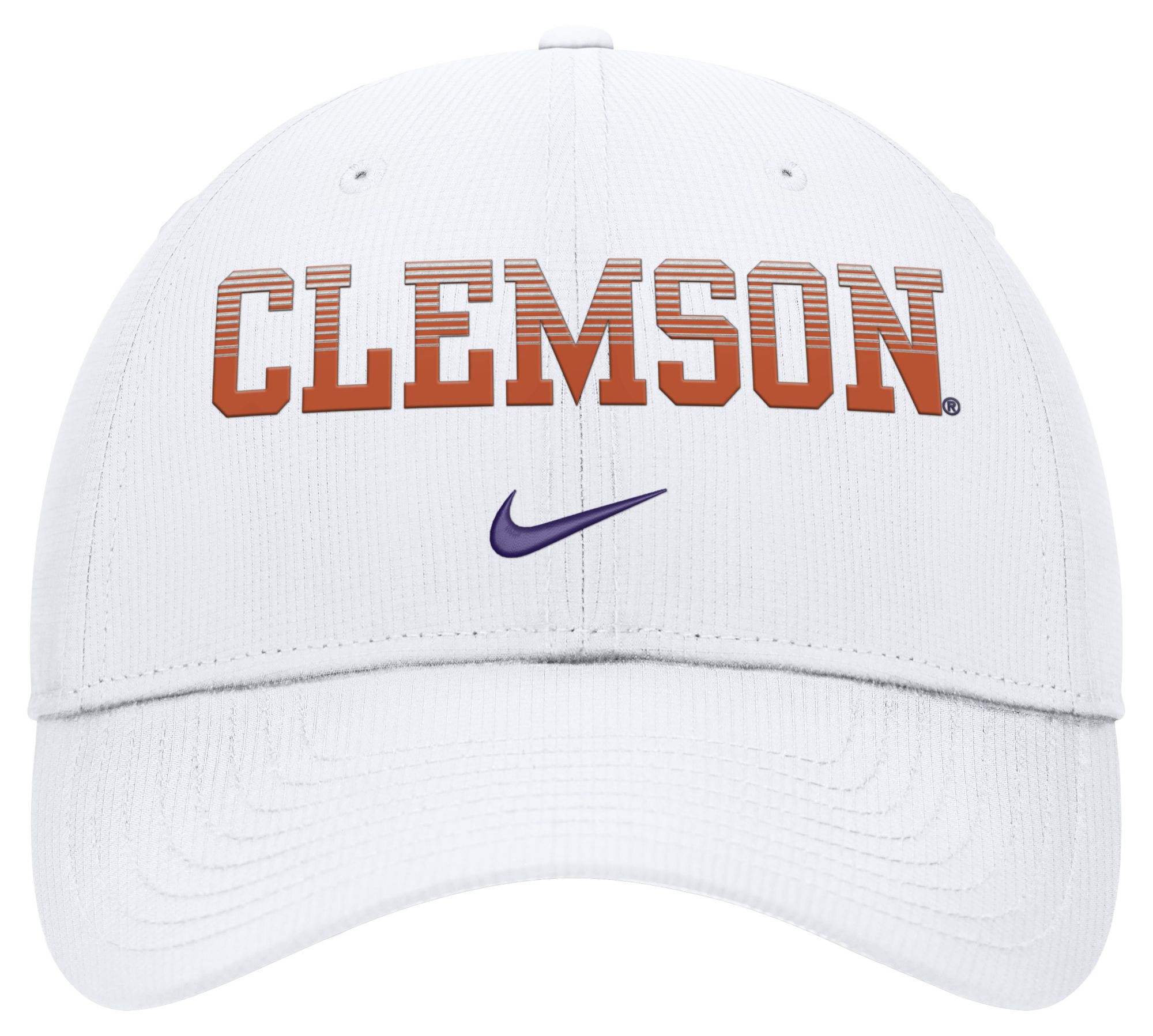 Nike Adult Clemson Tigers White Dri-Fit Primetime Structured Adjustable Hat product image
