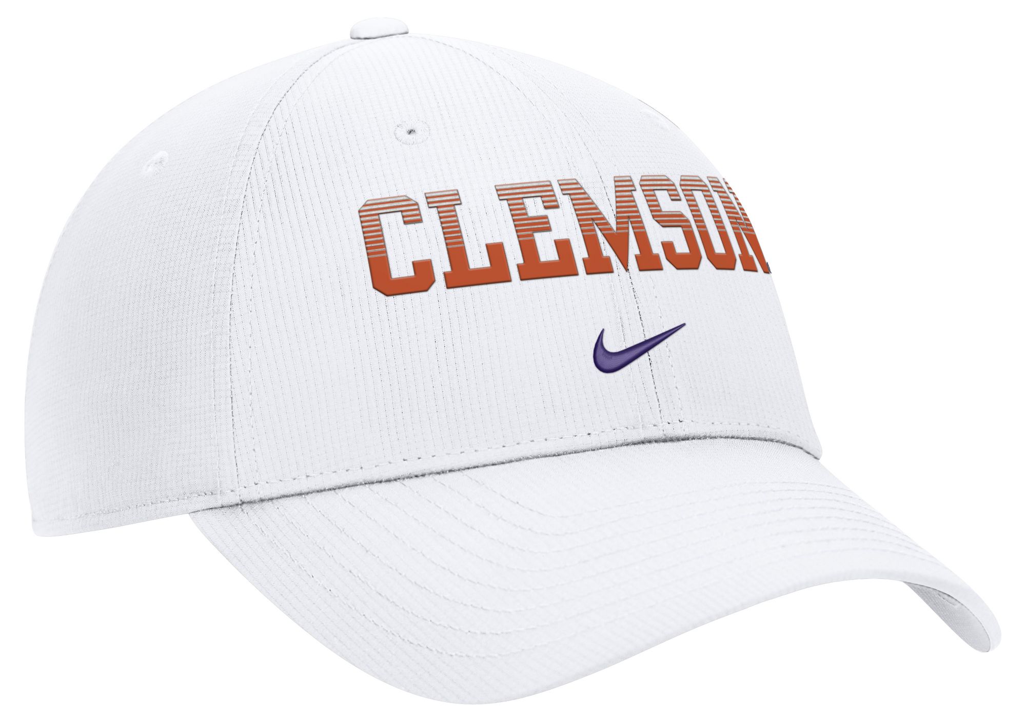 Nike Adult Clemson Tigers White Dri-Fit Primetime Structured Adjustable Hat product image