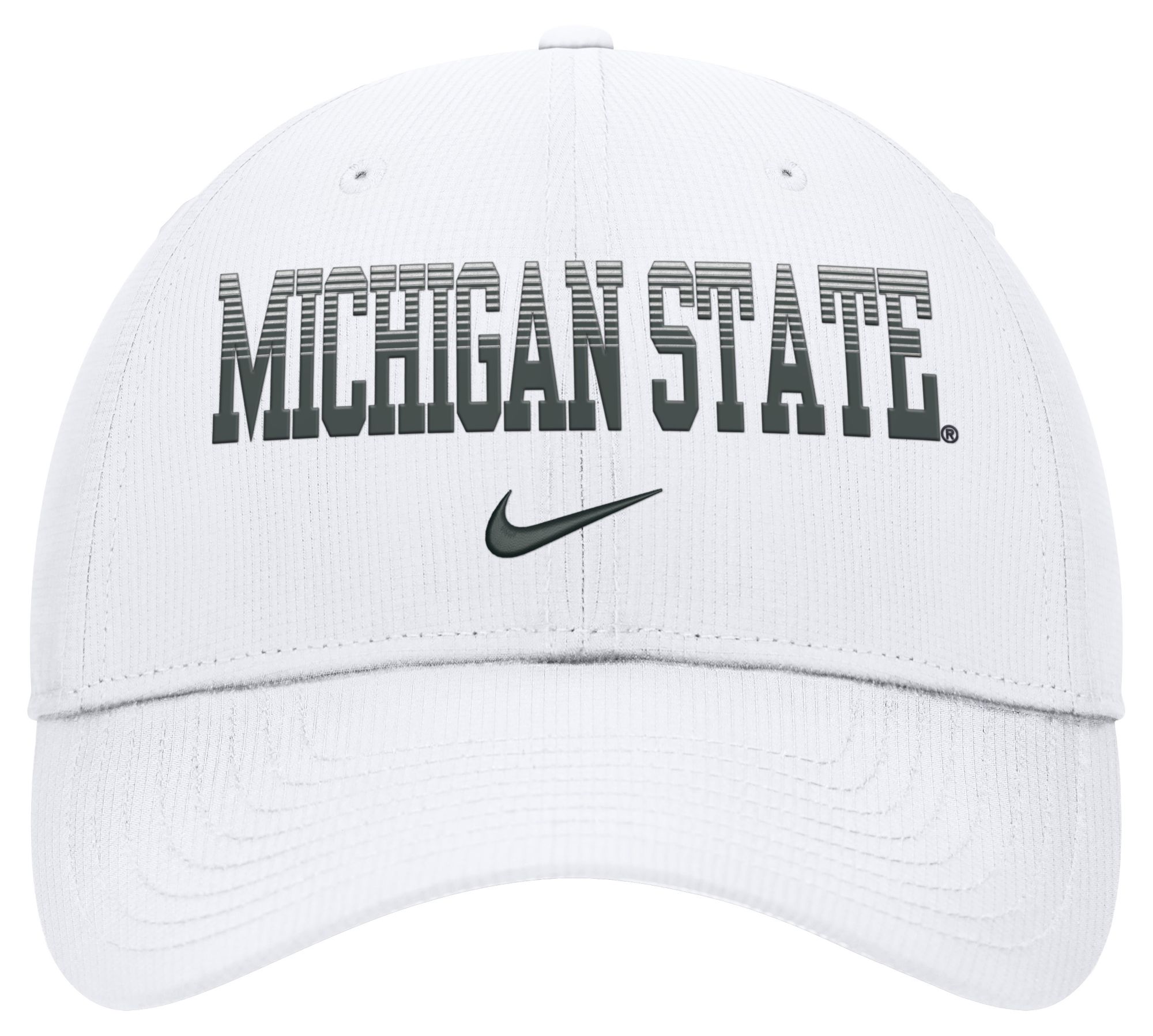 Nike Adult Michigan State Spartans White Dri-Fit Primetime Structured Adjustable Hat product image