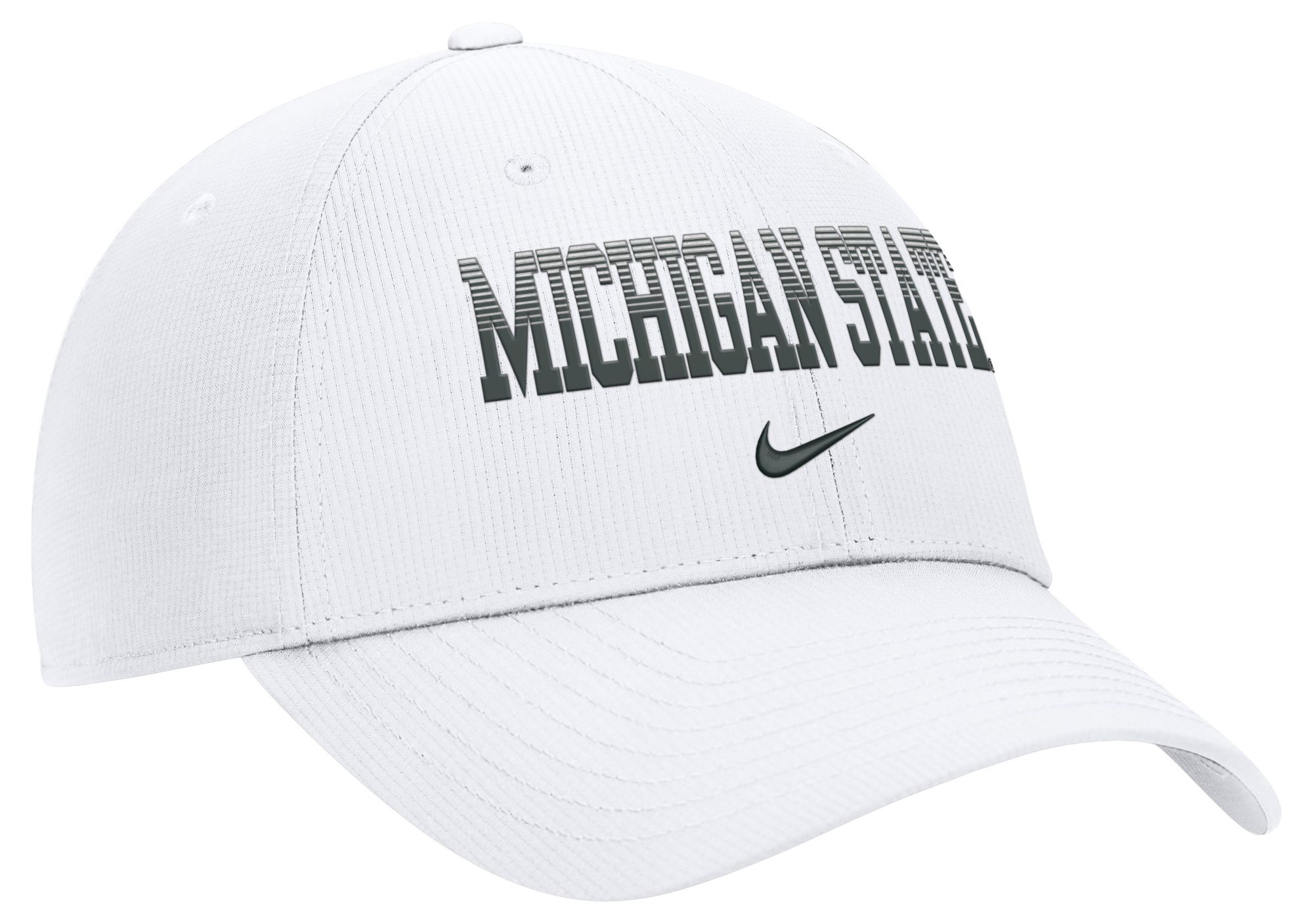 Nike Adult Michigan State Spartans White Dri-Fit Primetime Structured Adjustable Hat product image