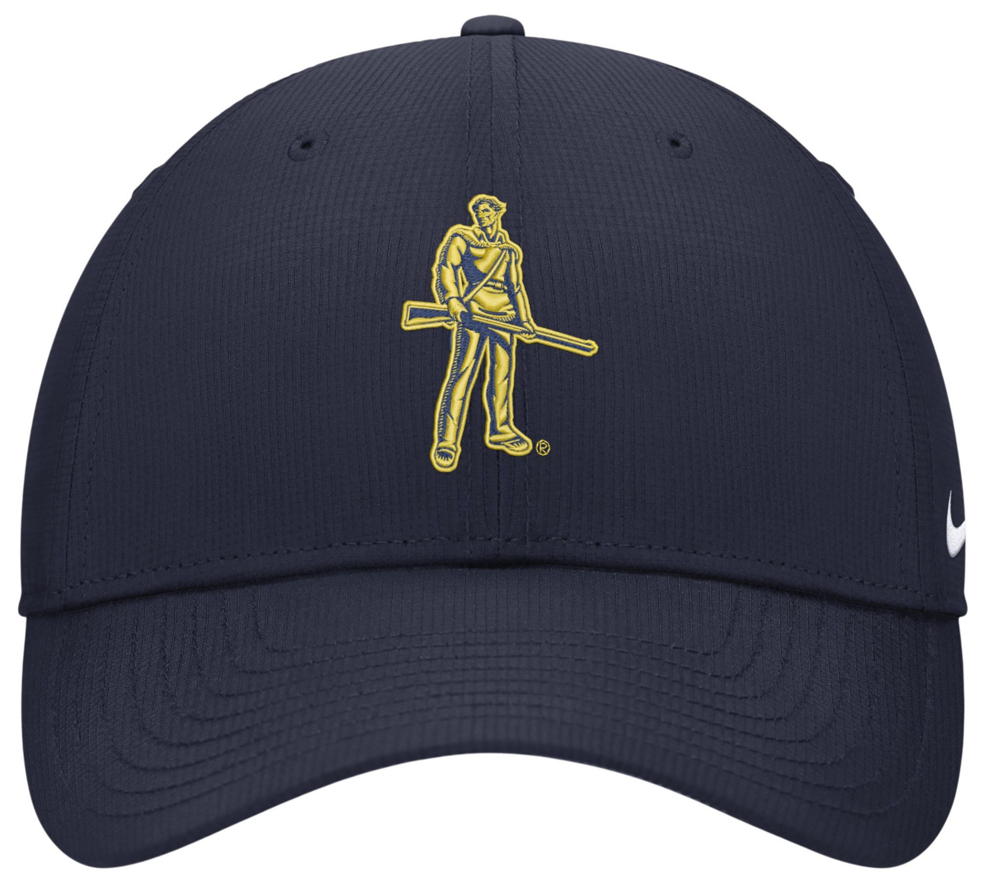 Nike Adult West Virginia Mountaineers College Navy Structured Club Adjustable Hat product image