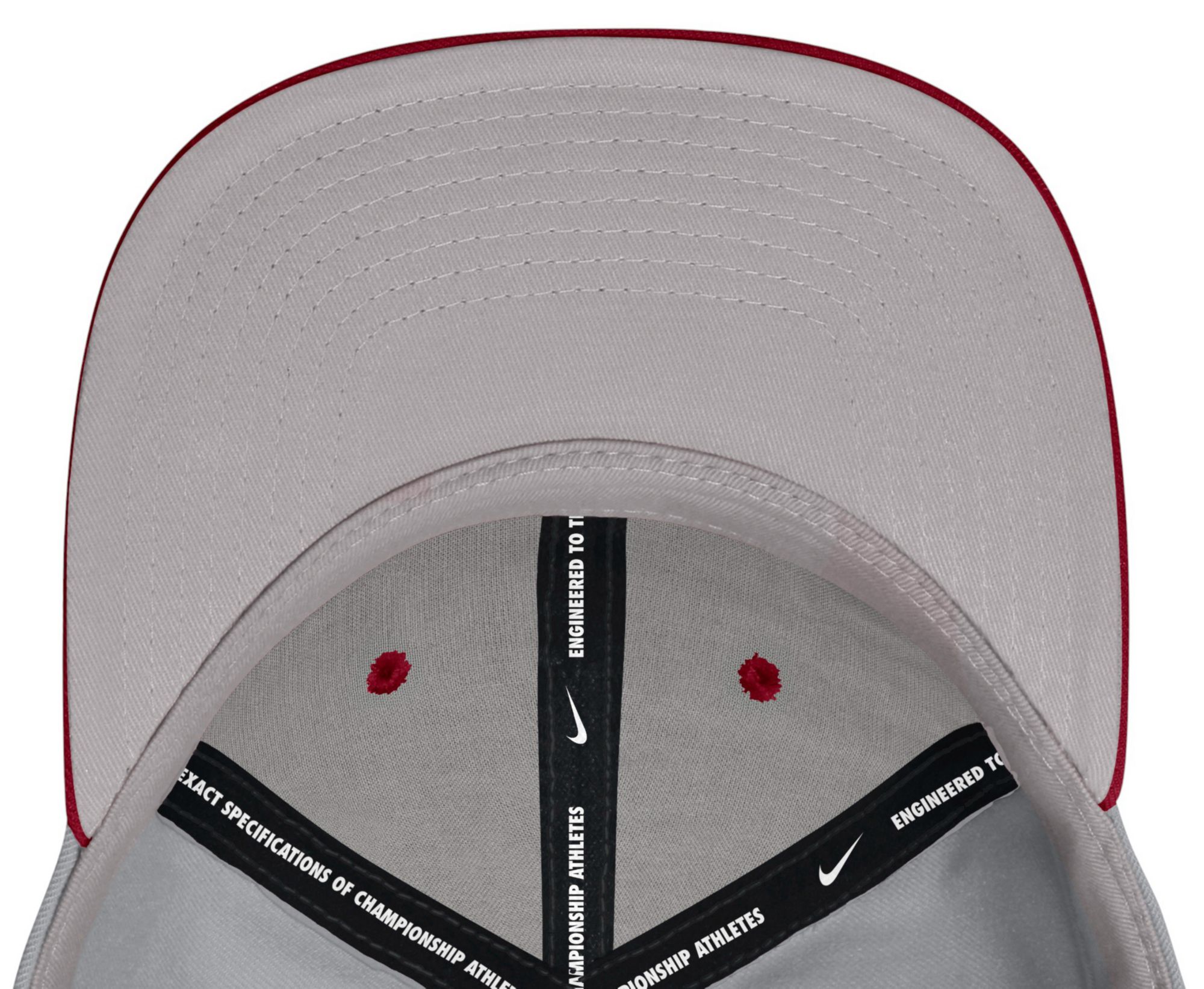 Nike Adult Alabama Crimson Tide Gray and Crimson Round Brim Fitted Hat product image