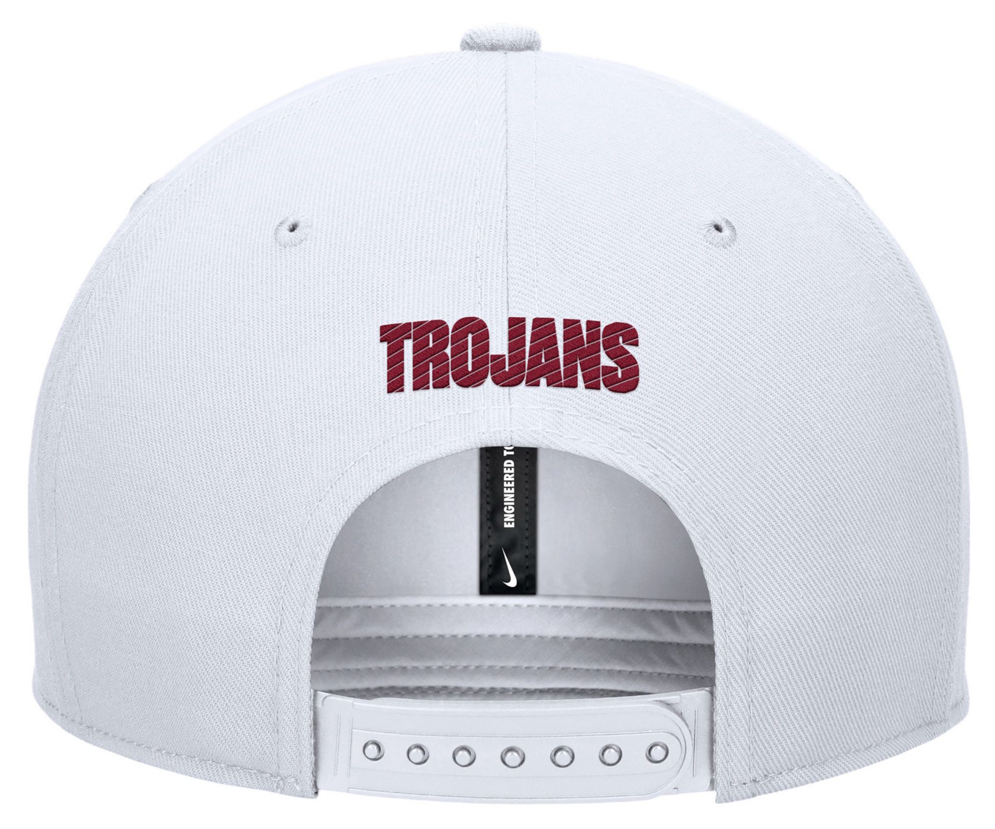 Nike Men's USC Trojans White Pro Flat Brim Snapback Adjustable Hat product image