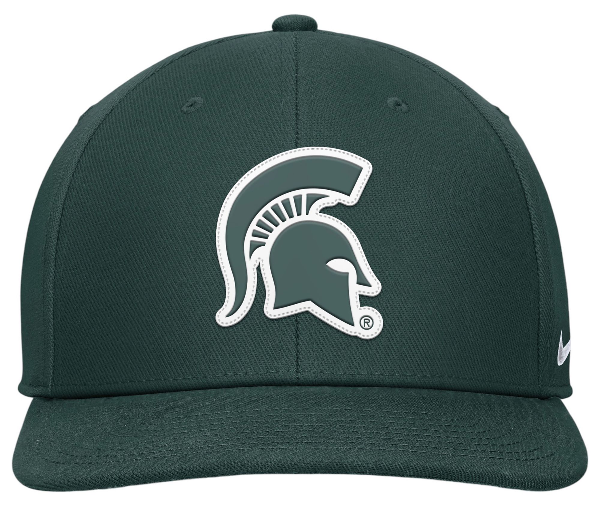 Nike Men's Michigan State Spartans Green Pro Flat Brim Snapback Adjustable Hat product image