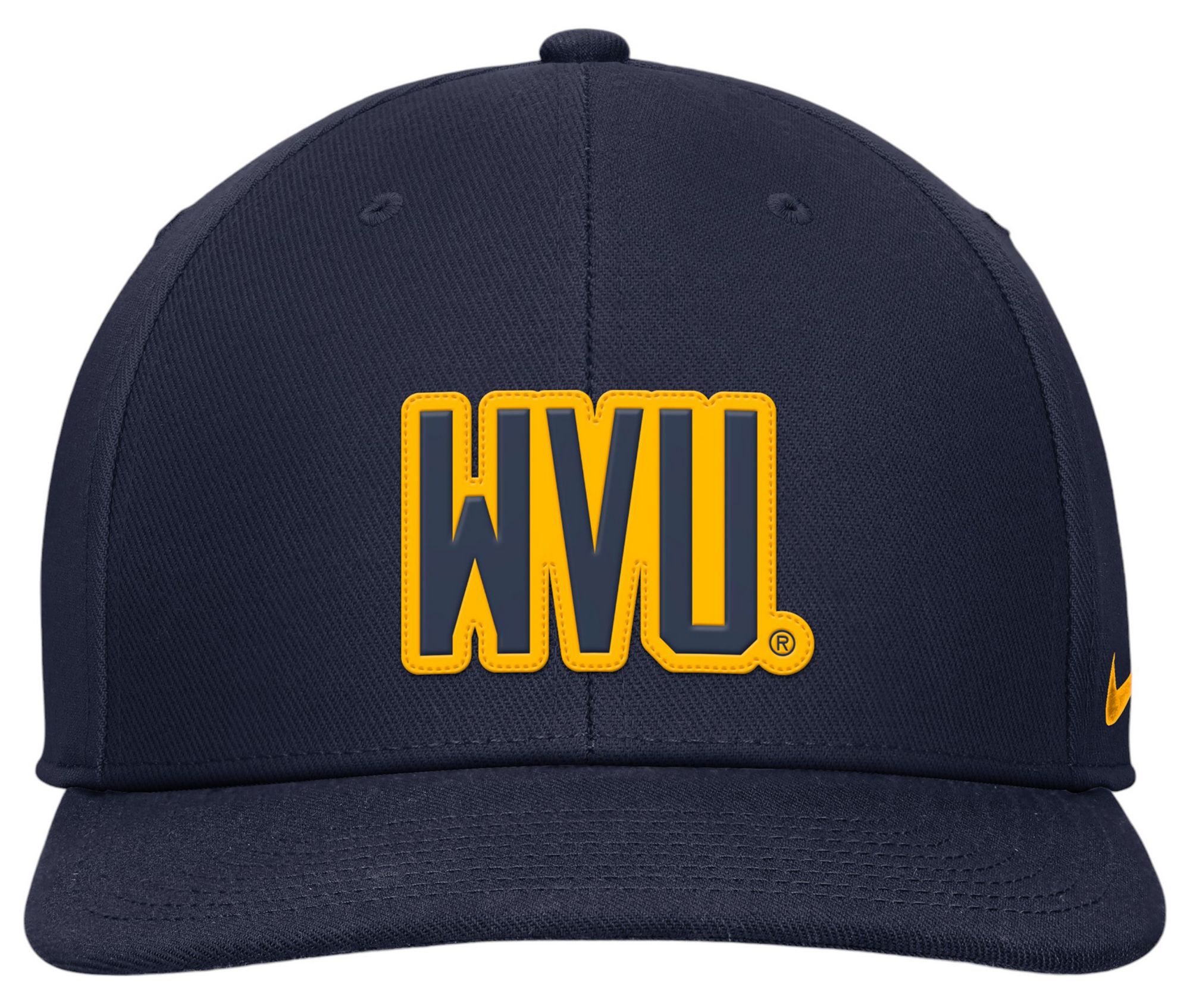 Nike Men's West Virginia Mountaineers Blue Pro Flat Brim Snapback Adjustable Hat product image