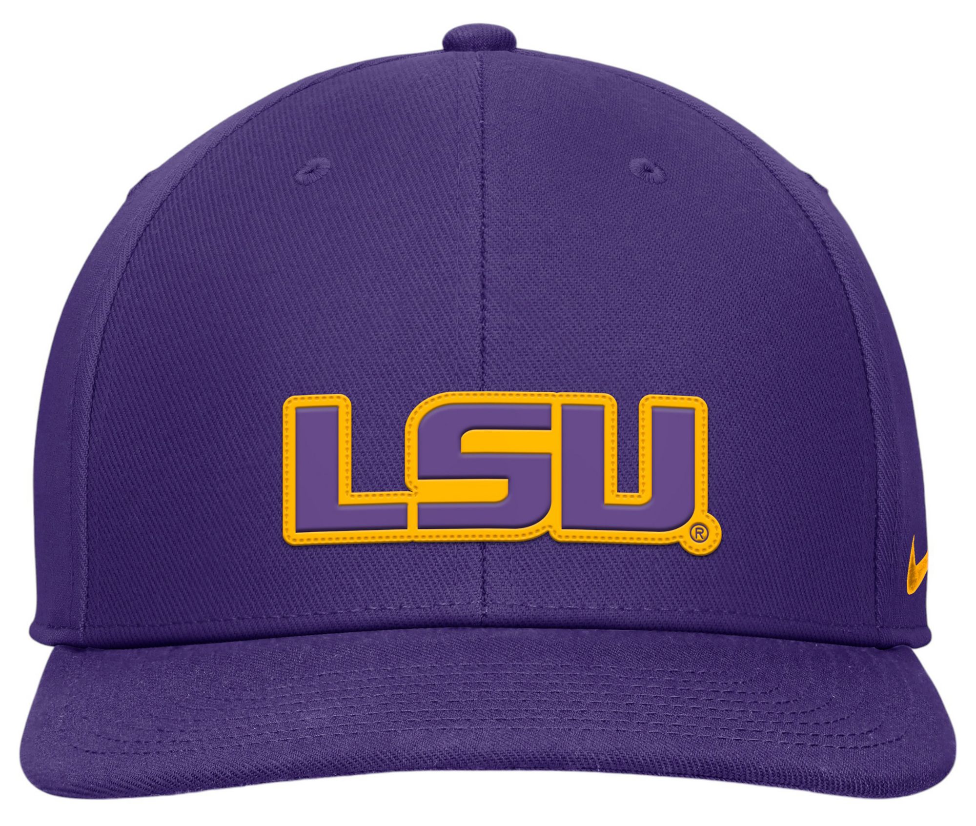 Nike Men's LSU Tigers Purple Pro Flat Brim Snapback Adjustable Hat product image