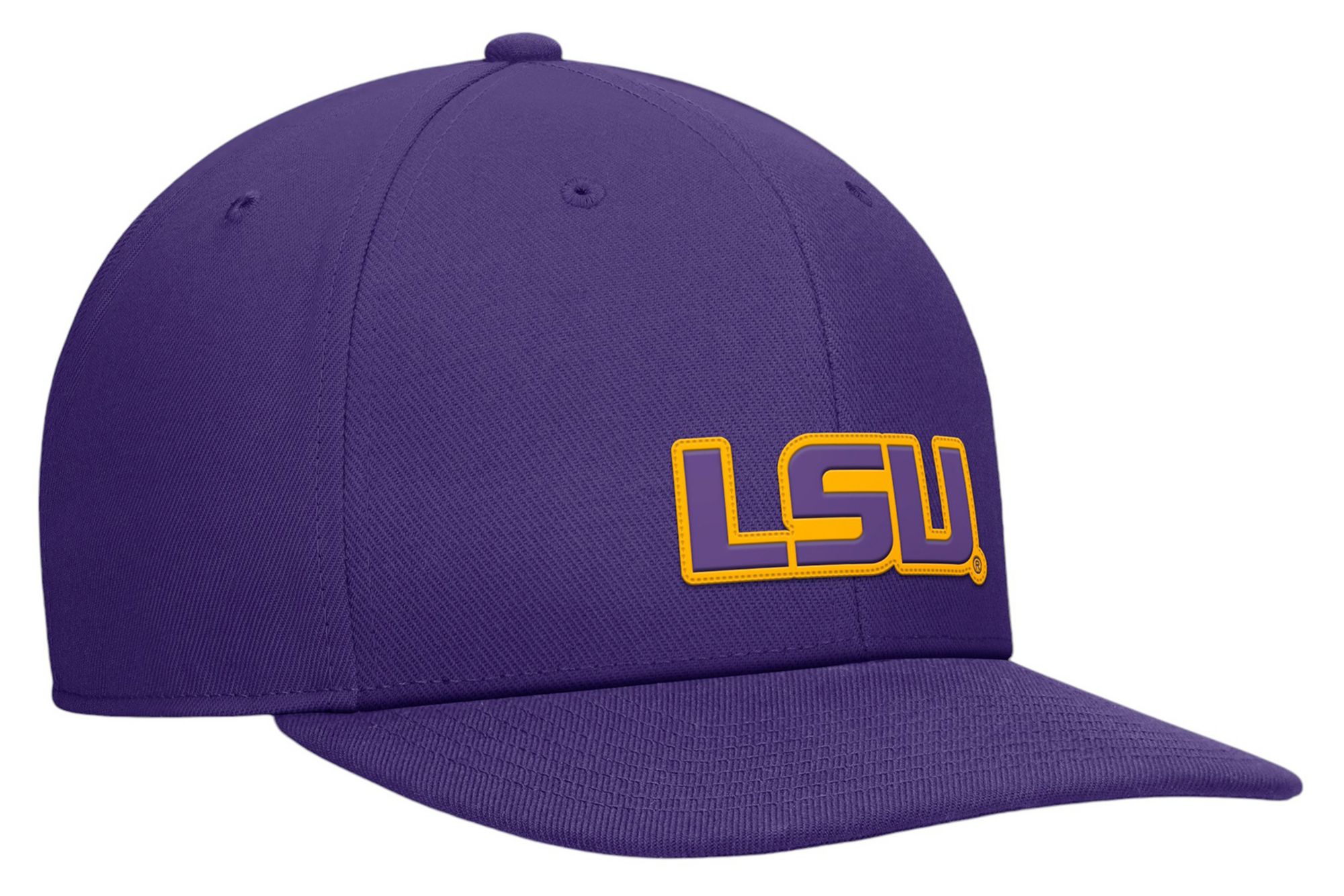 Nike Men's LSU Tigers Purple Pro Flat Brim Snapback Adjustable Hat product image