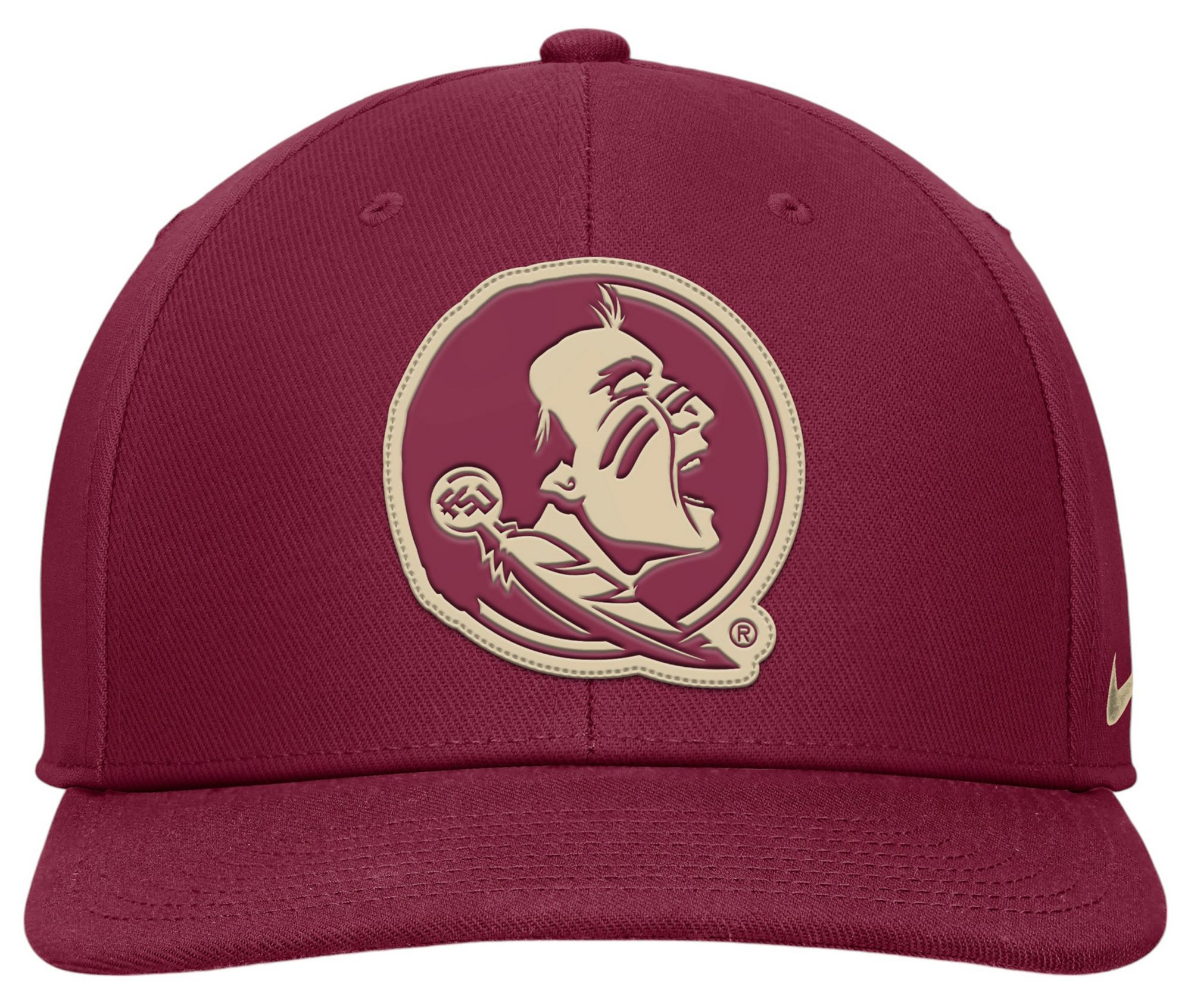 Nike Men's Florida State Seminoles Garnet Pro Flat Brim Snapback Adjustable Hat product image