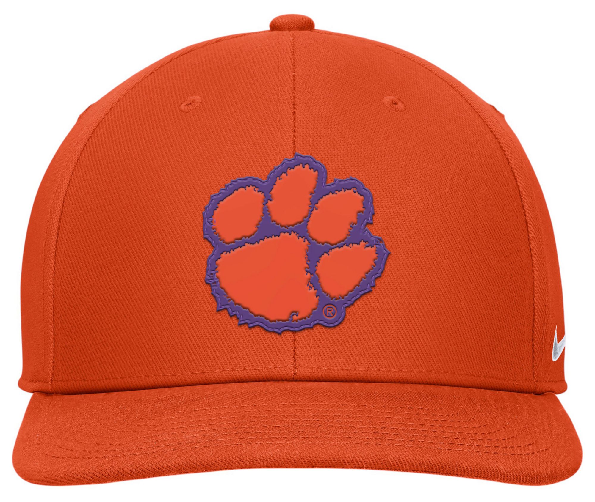 Nike Men's Clemson Tigers Orange Pro Flat Brim Snapback Adjustable Hat product image