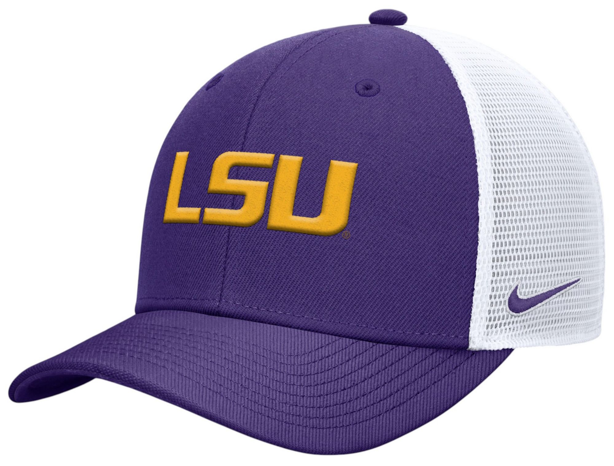 Nike Adult LSU Tigers Court Purple Rise Gameday Trucker Adjustable Hat product image