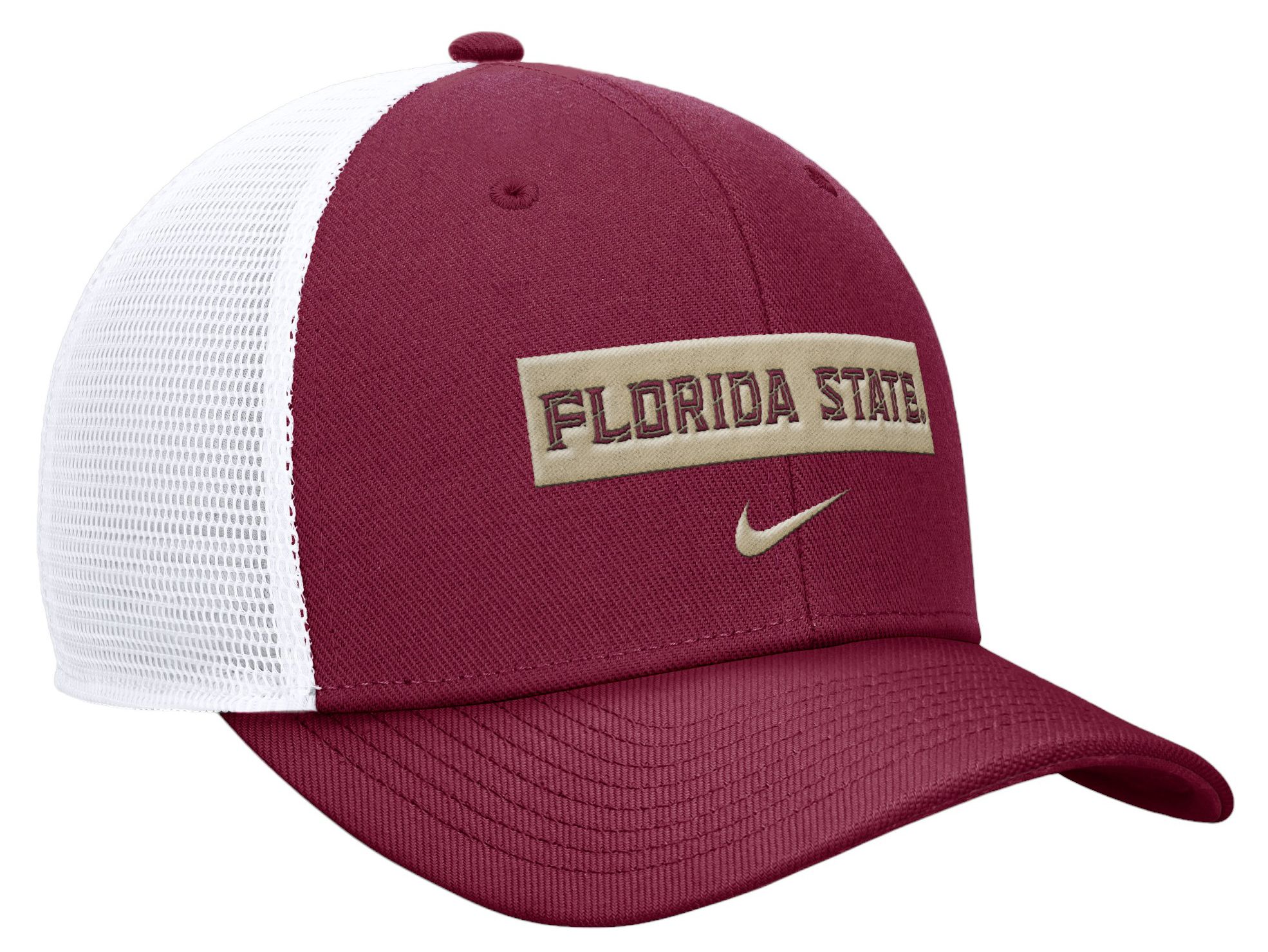 Nike Men's Florida State Seminoles Garnet Wordmark Trucker Adjustable Hat product image