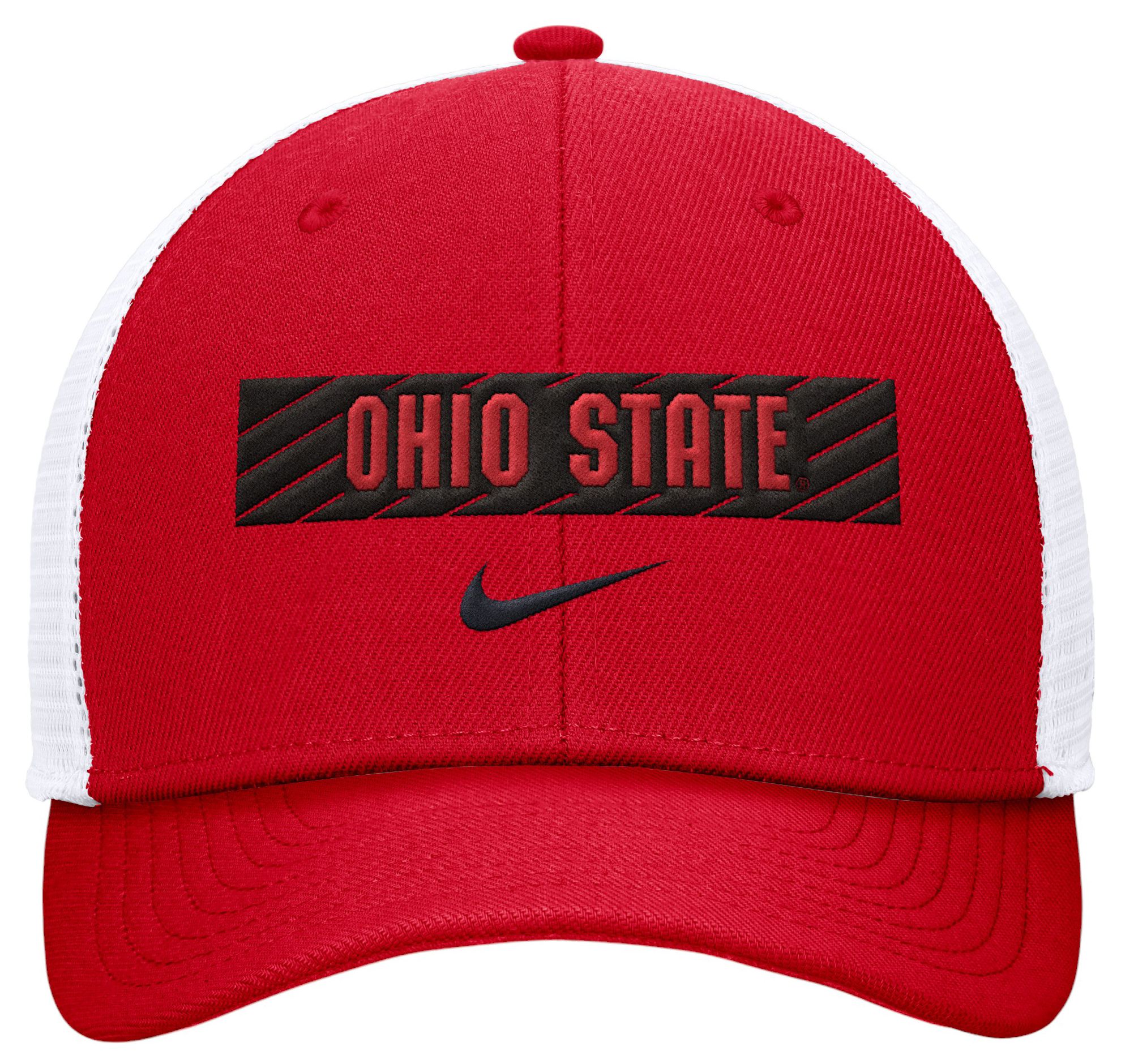 Nike Men's Ohio State Buckeyes White Wordmark Trucker Adjustable Hat product image
