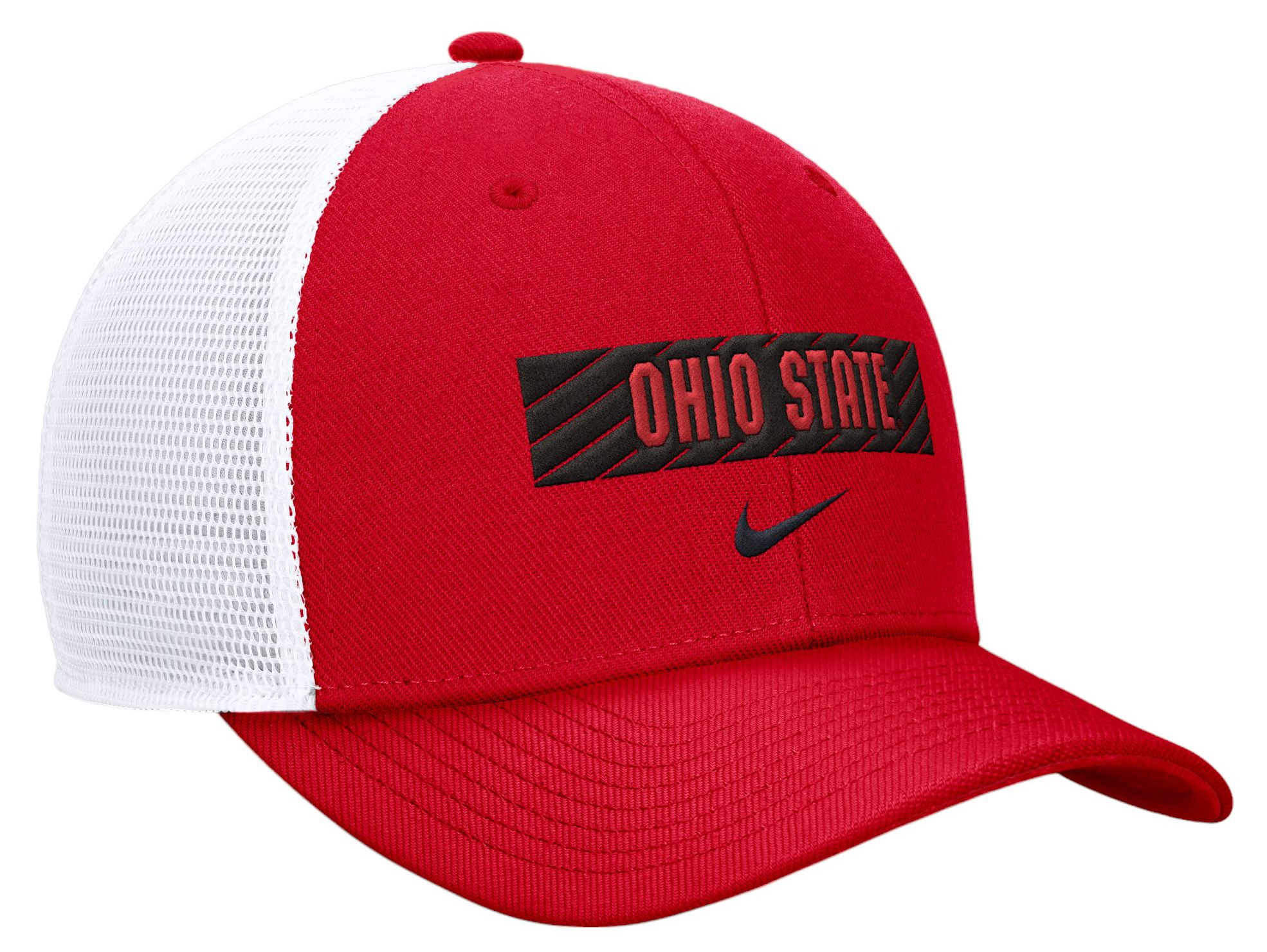 Nike Men's Ohio State Buckeyes White Wordmark Trucker Adjustable Hat product image