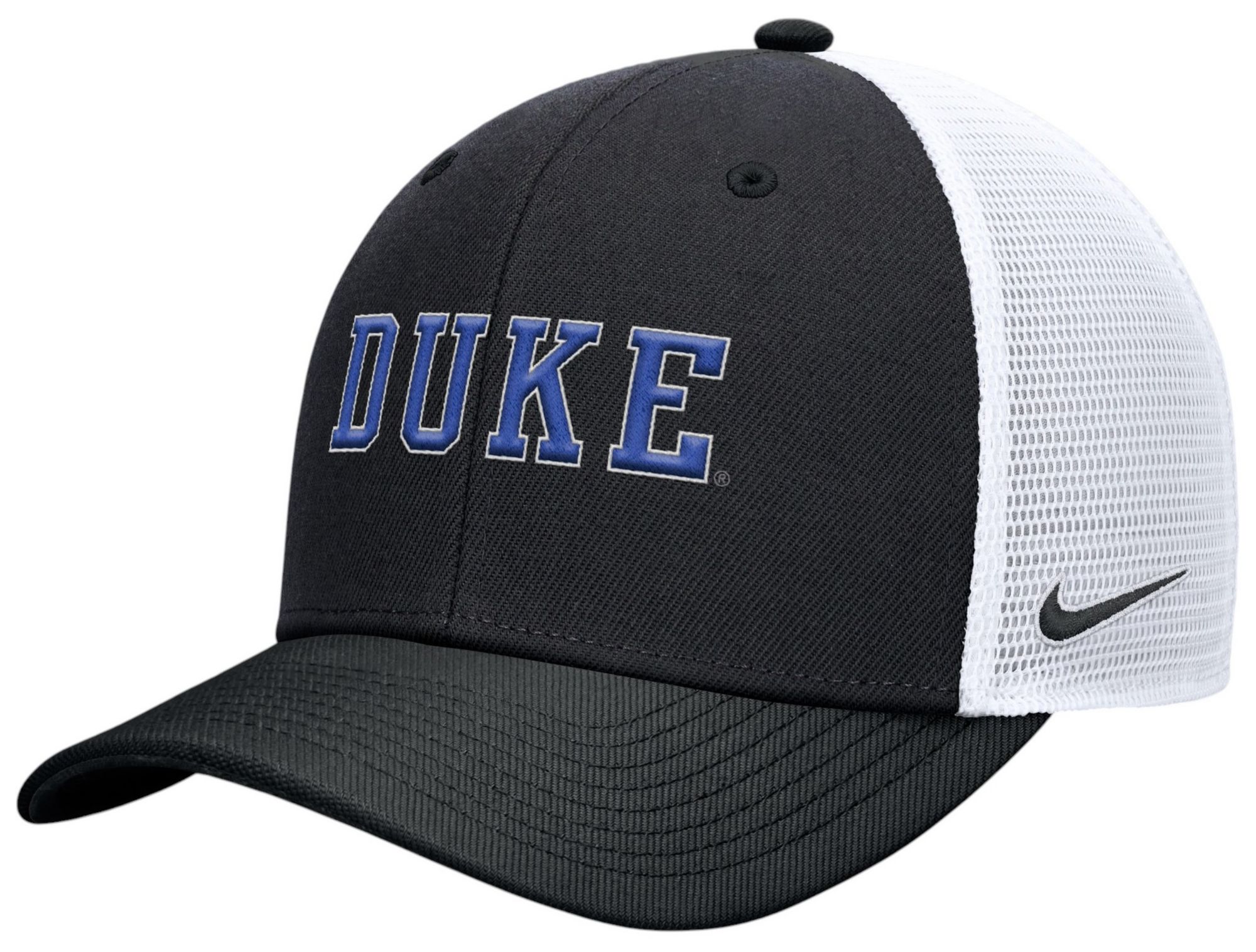 Nike Adult Duke Blue Devils Black Rise Gameday Trucker Adjustable Hat product image