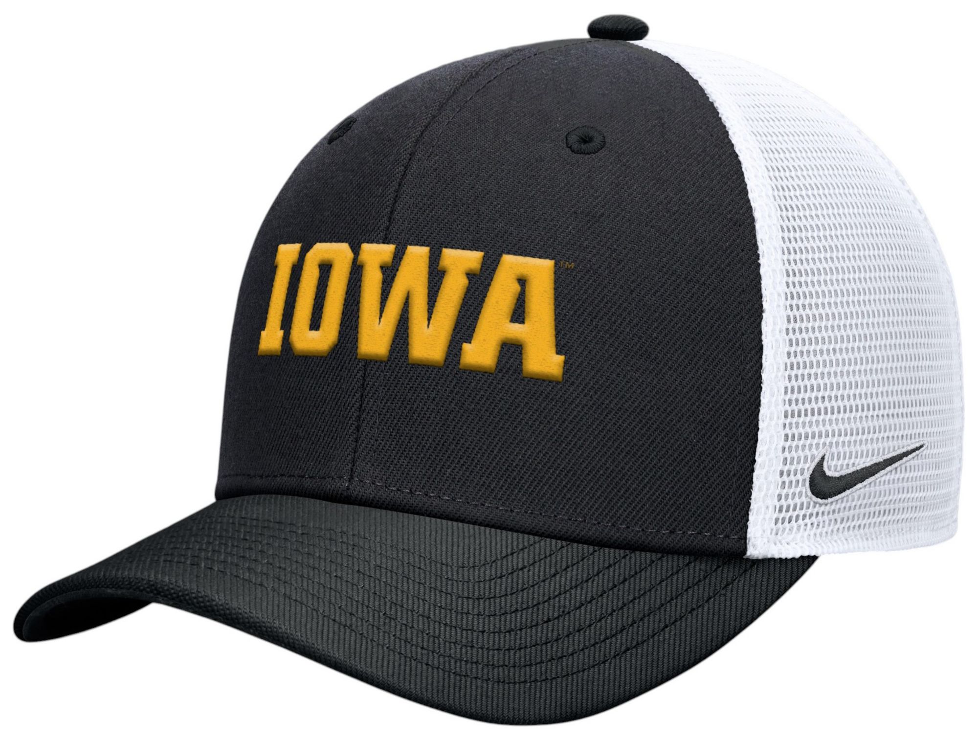 Nike Adult Iowa Hawkeyes Black Rise Gameday Trucker Adjustable Hat product image