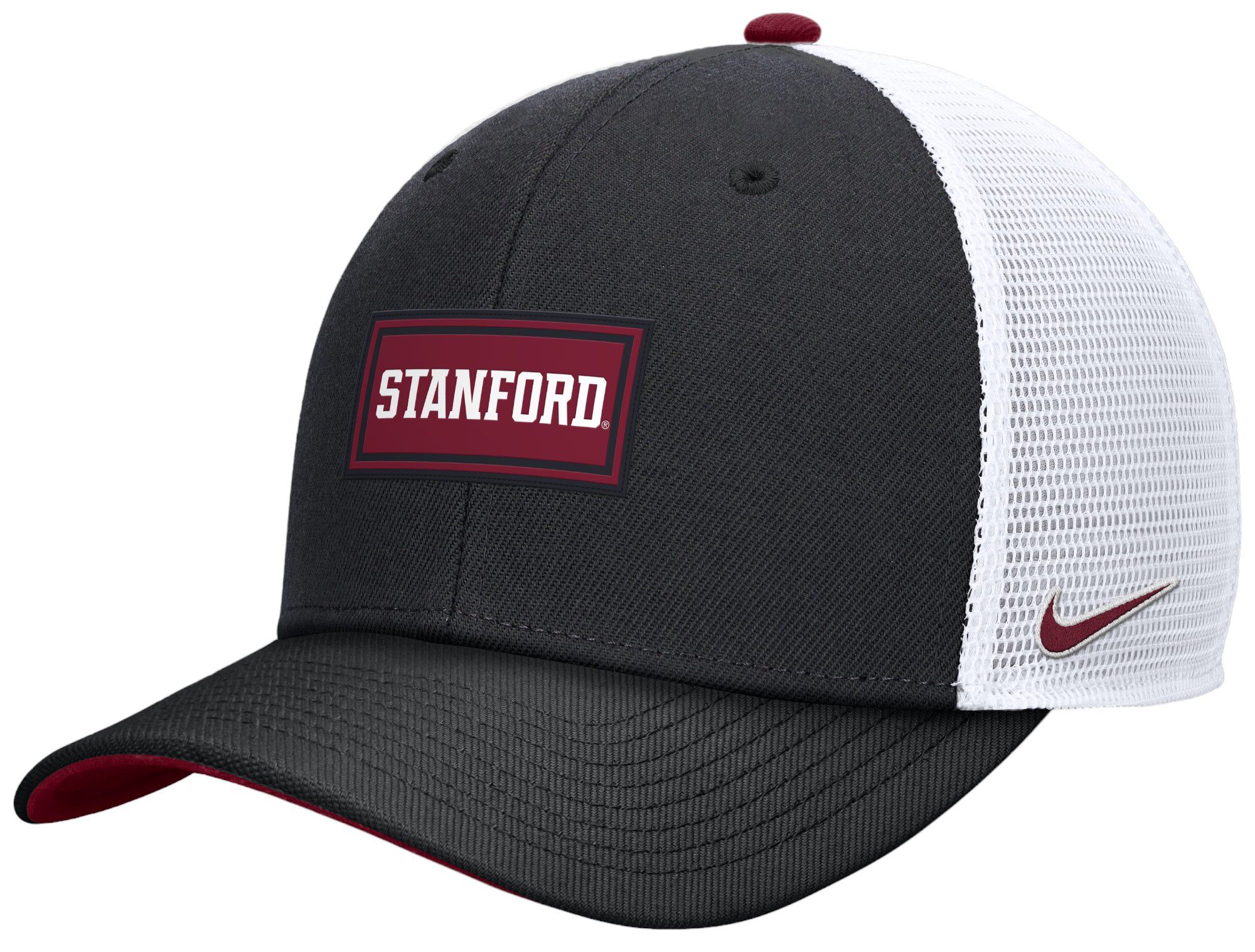 Nike Men's Stanford Cardinal Black Rise Adjustable Trucker Hat product image