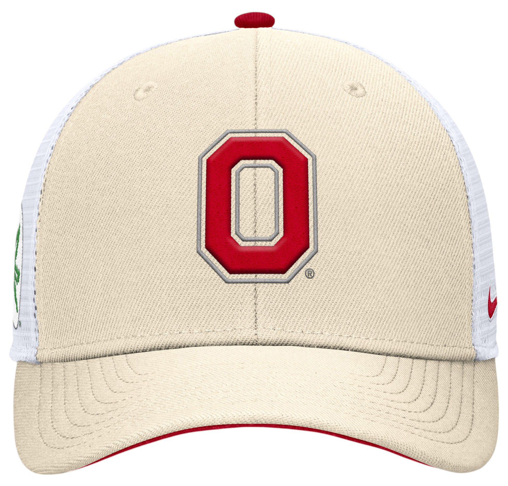 Nike Adult Ohio State Buckeyes Natural Dri-FIT Rise Adjustable Trucker Hat product image