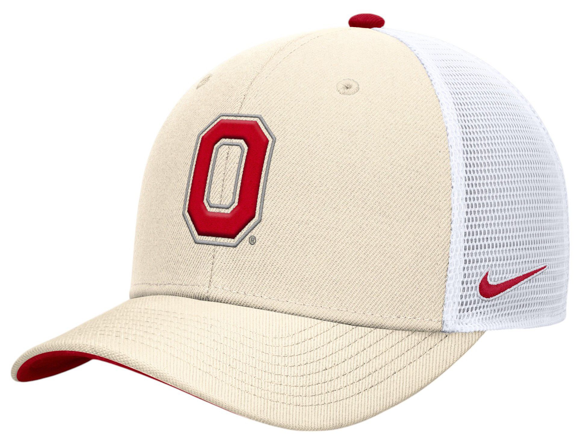 Nike Adult Ohio State Buckeyes Natural Dri-FIT Rise Adjustable Trucker Hat product image