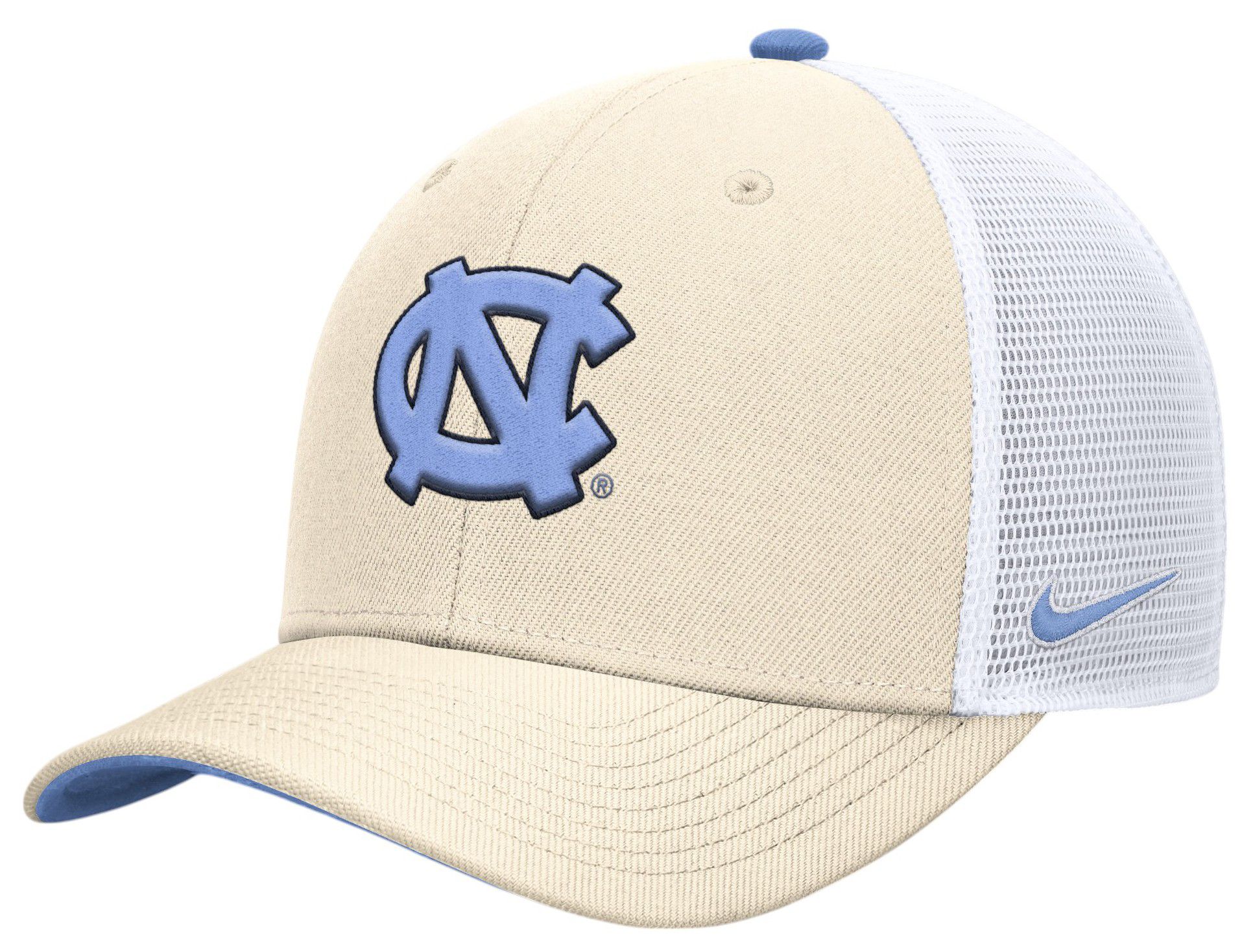 Nike Adult North Carolina Tar Heels Natural Dri-FIT Rise Adjustable Trucker Hat product image
