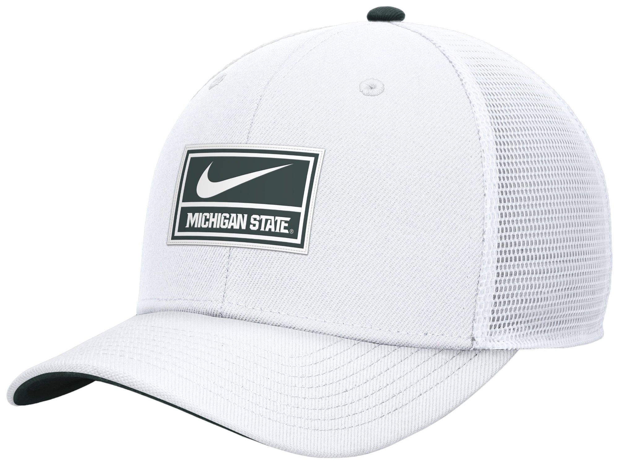 Nike Men's Michigan State Spartans White Rise Adjustable Trucker Hat product image