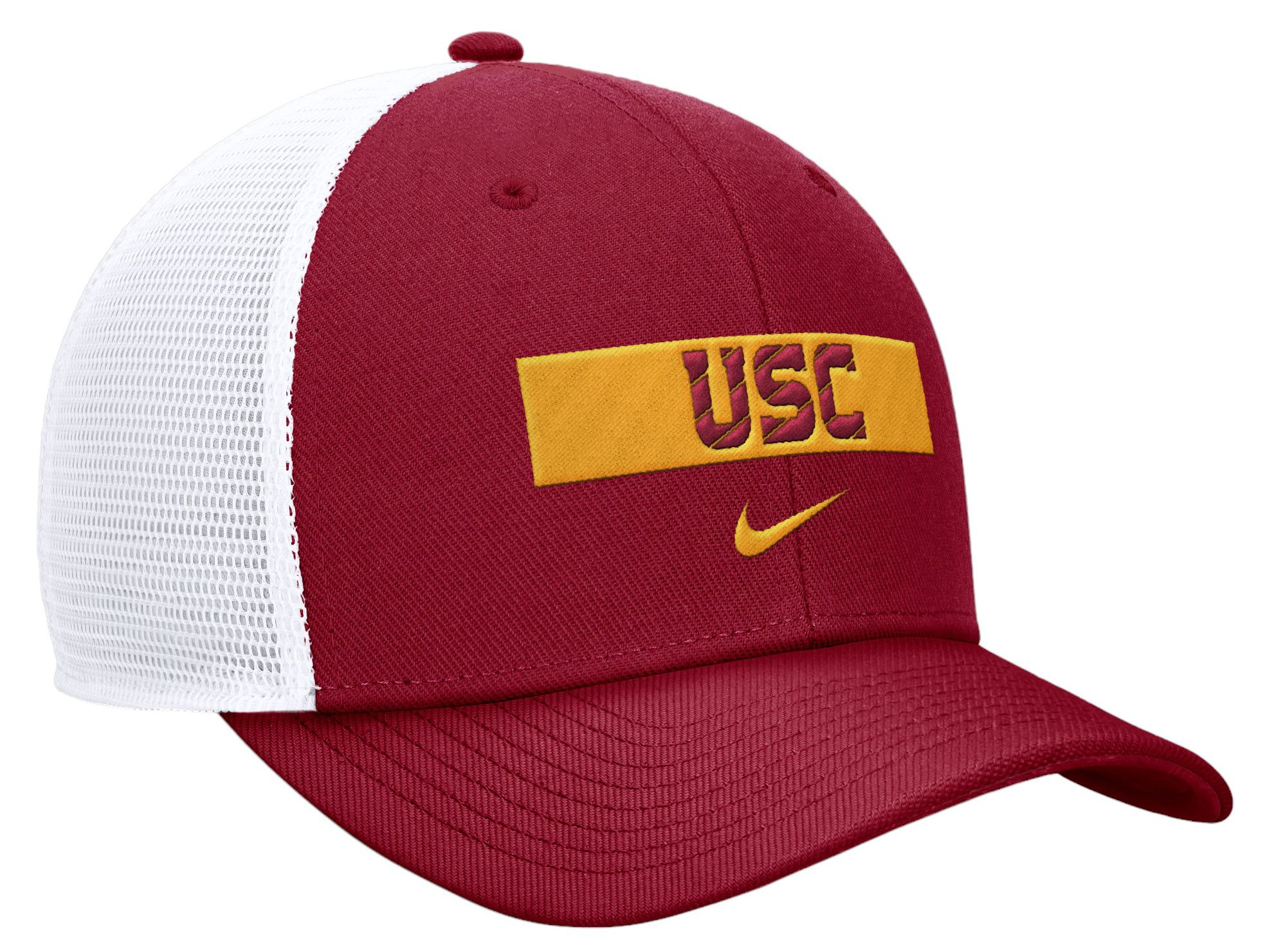 Nike Men's USC Trojans Cardinal Wordmark Trucker Adjustable Hat product image