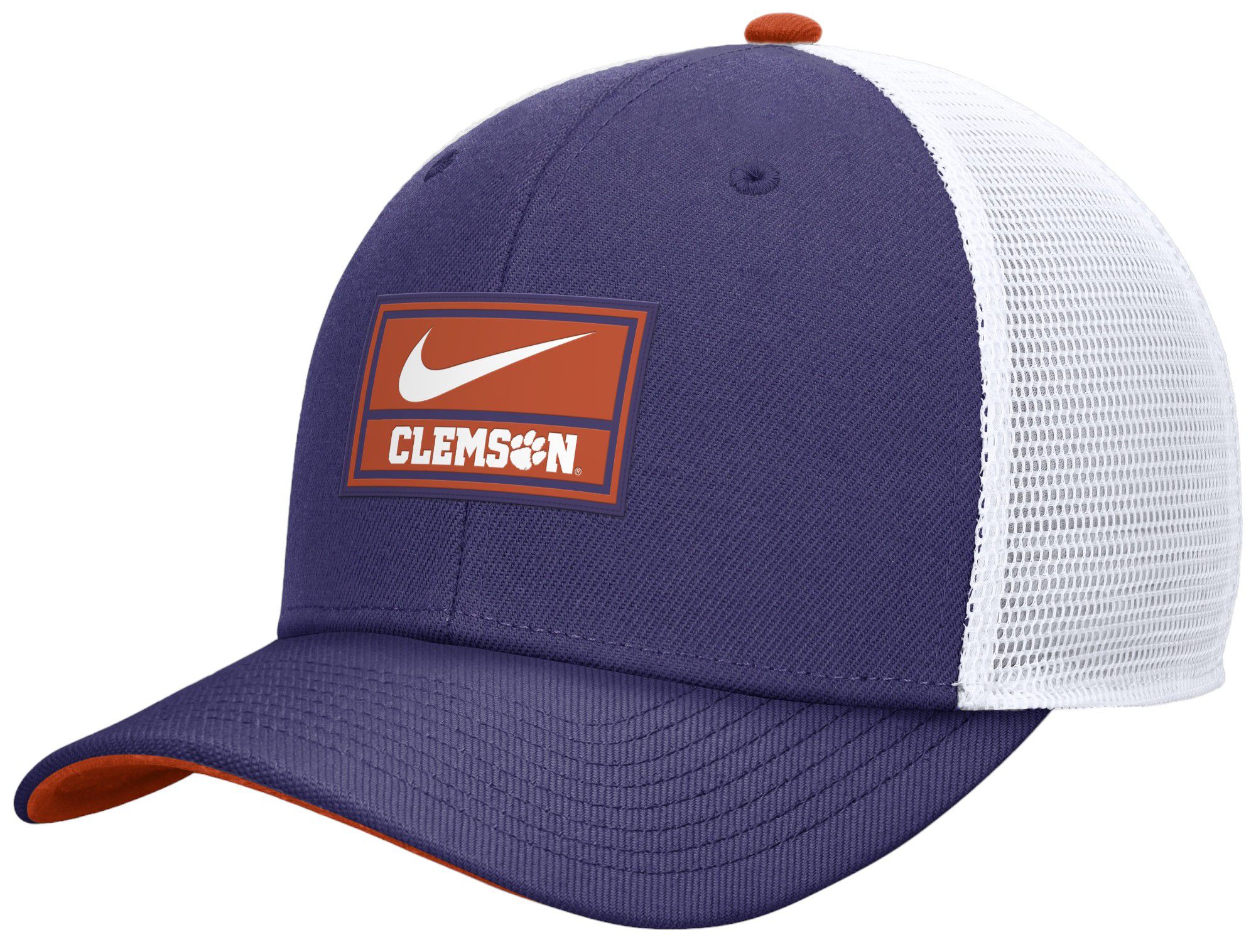 Nike Men's Clemson Tigers Purple Rise Adjustable Trucker Hat product image