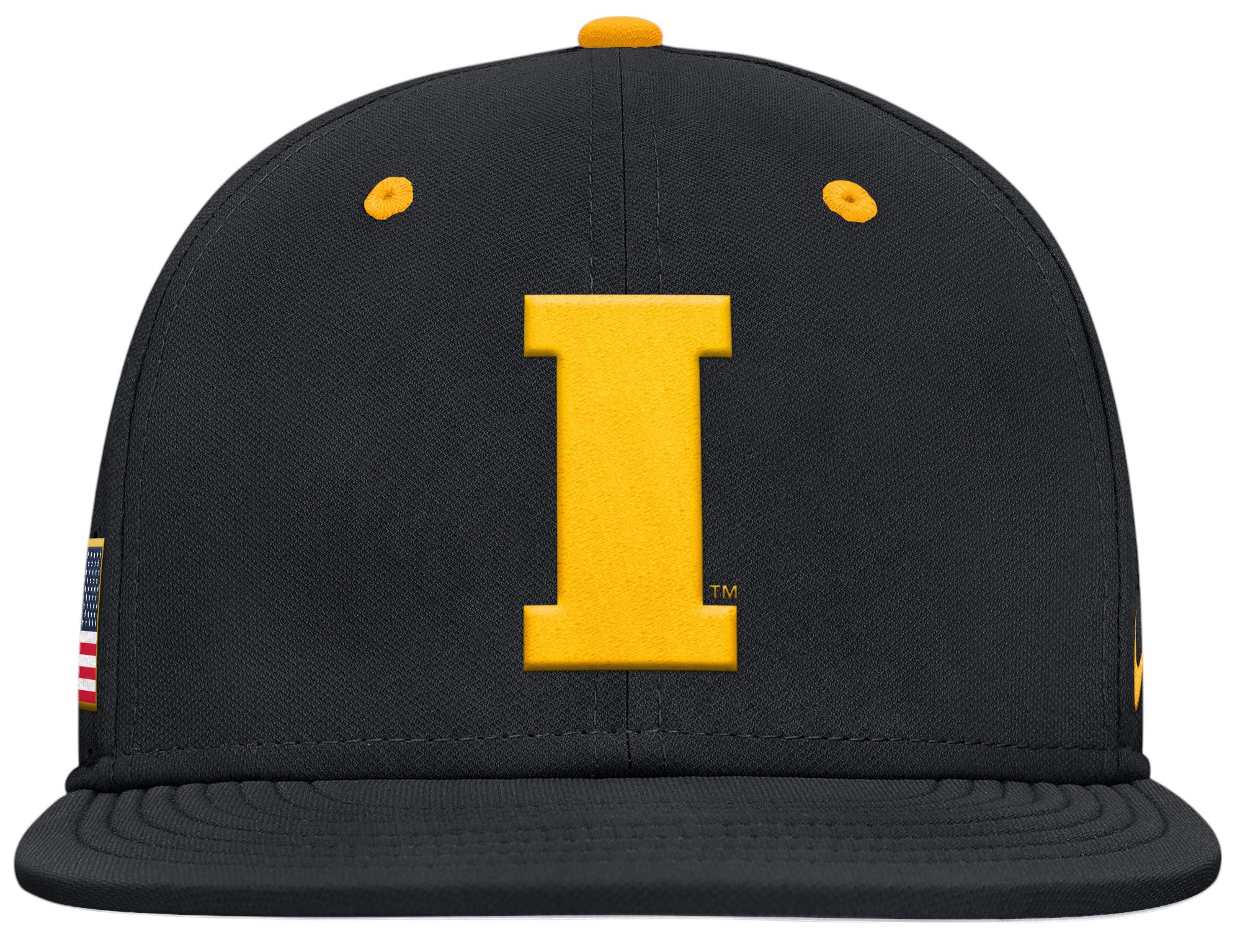 Nike Adult Iowa Hawkeyes Black Aero Fitted Hat product image