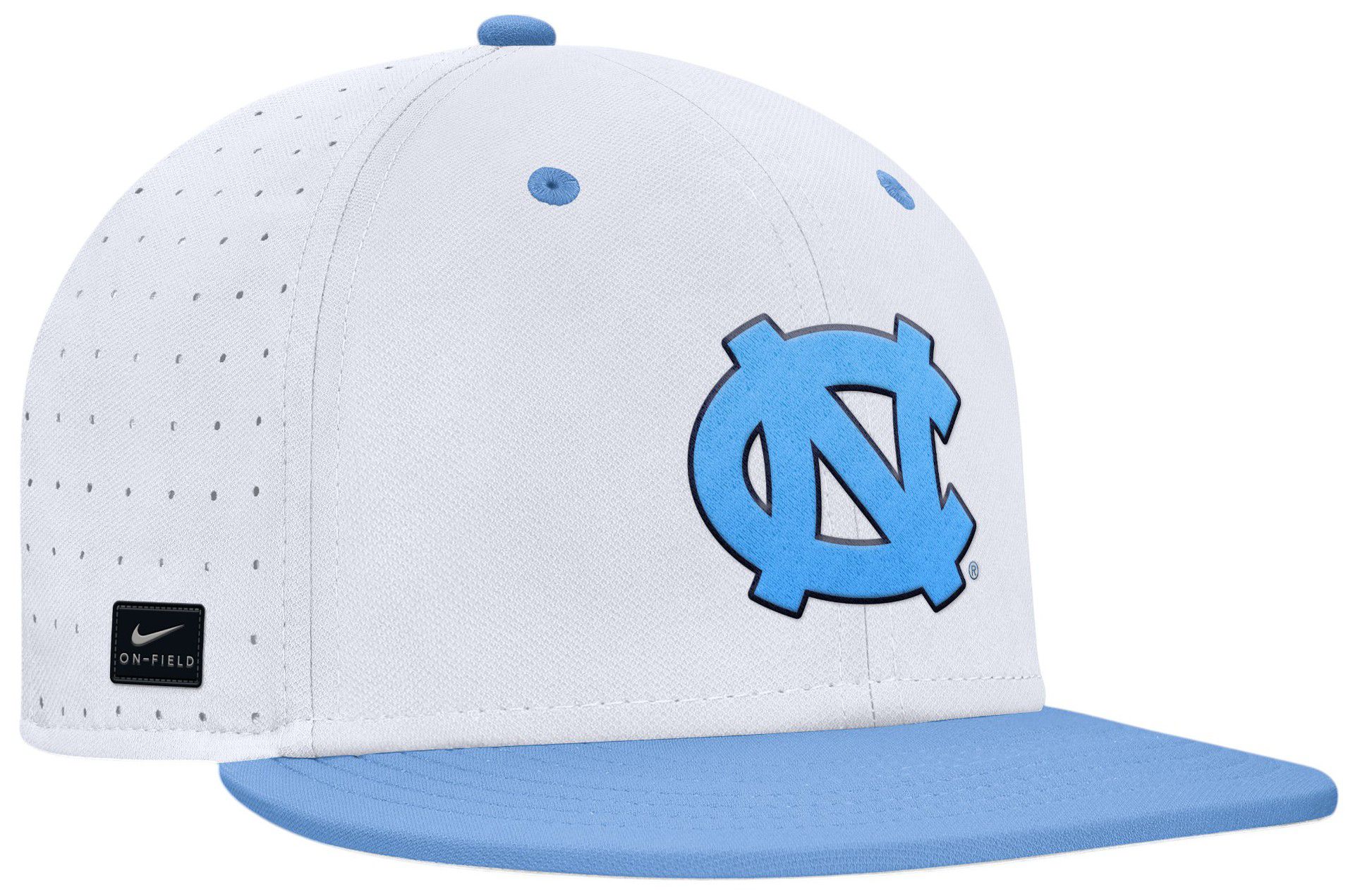 Nike Adult North Carolina Tar Heels White/Valor Blue Aero Fitted Hat product image