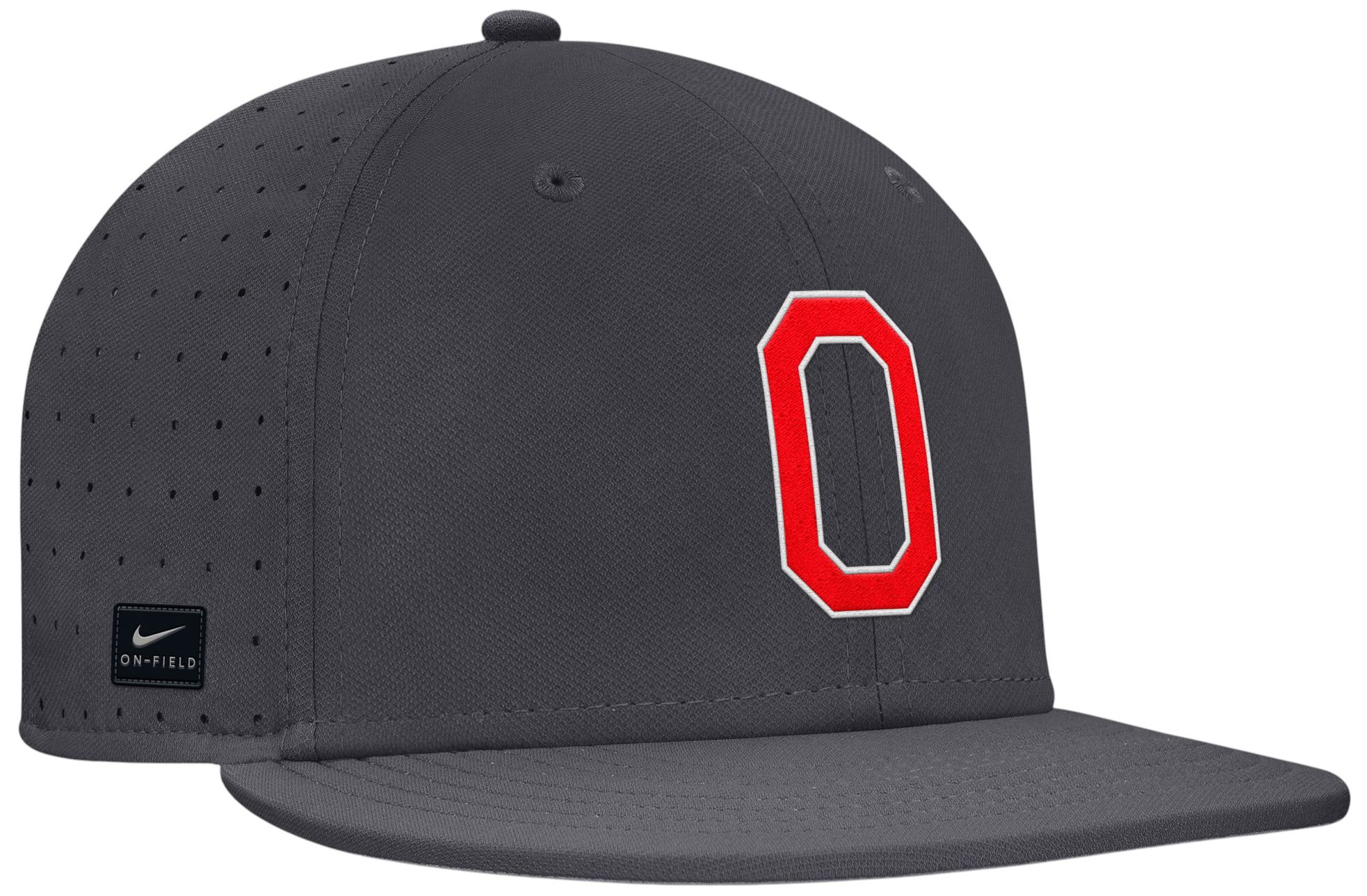 Nike Adult Ohio State Buckeyes Anthracite Aero True Fitted Hat product image