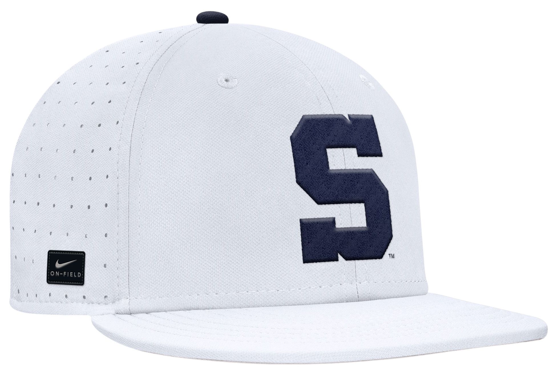 Nike Adult Penn State Nittany Lions White and College Navy Aero True Fitted Hat product image