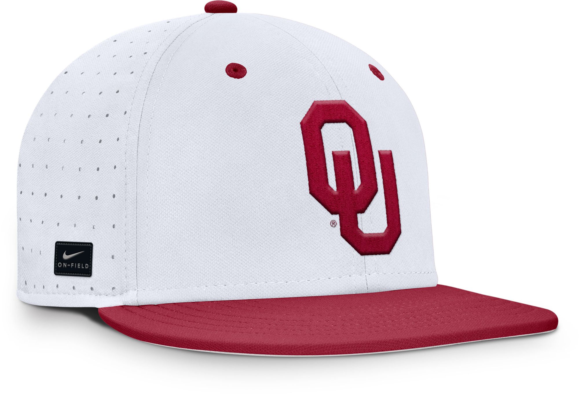 Nike Adult Oklahoma Sooners Aero White Fitted Hat product image