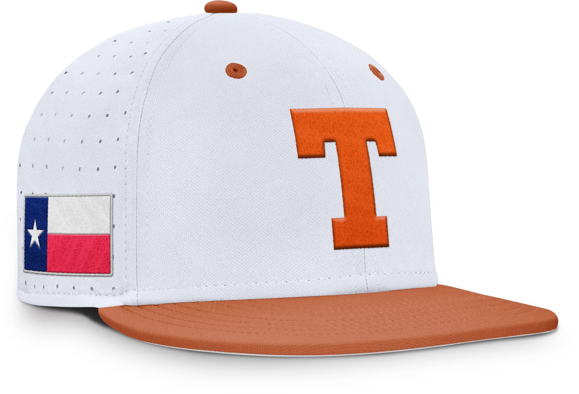 Nike Adult Texas Longhorns WHITE/ORANGE Aero Fitted Hat product image