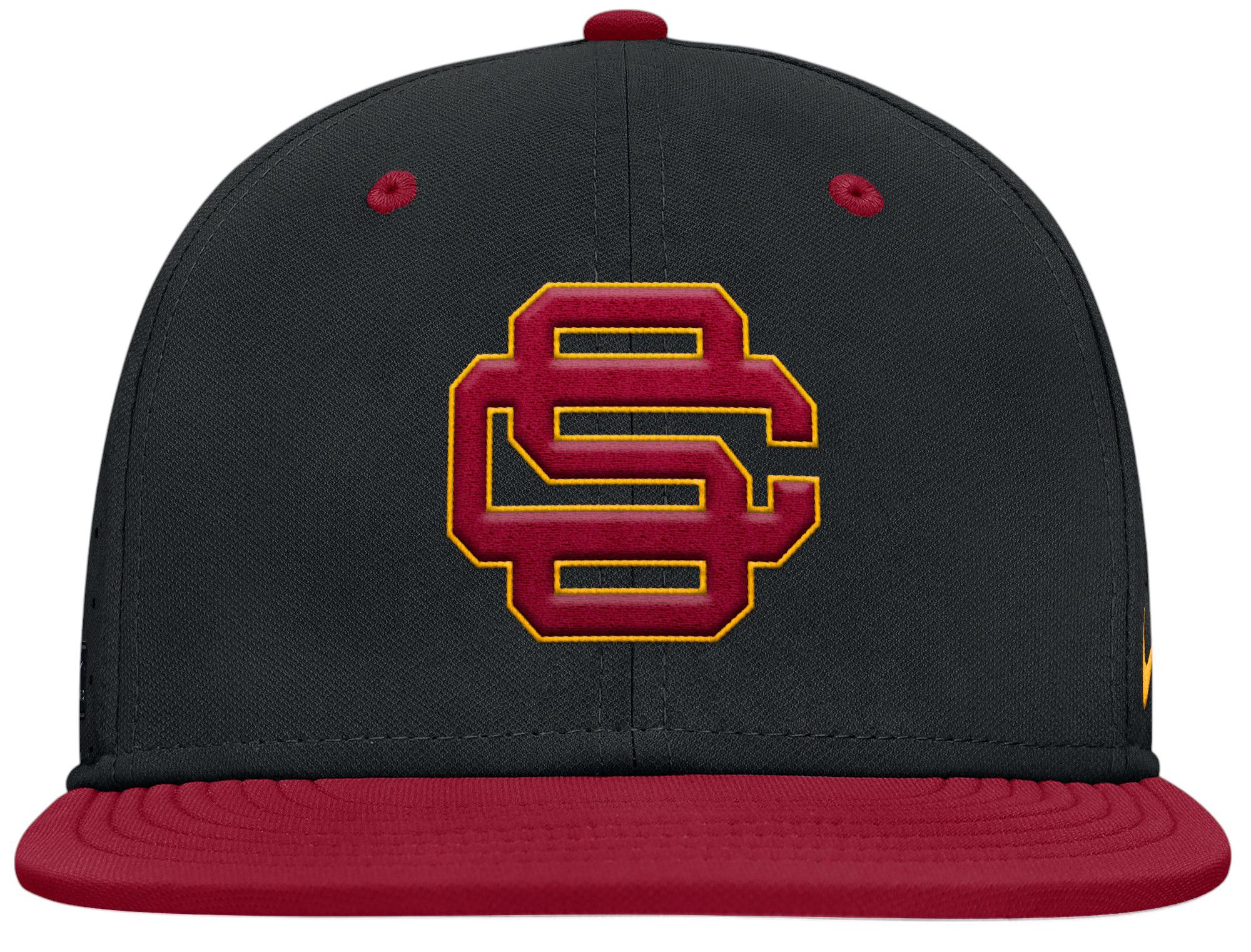 Nike Adult USC Trojans Black/Crimson Aero Fitted Hat product image