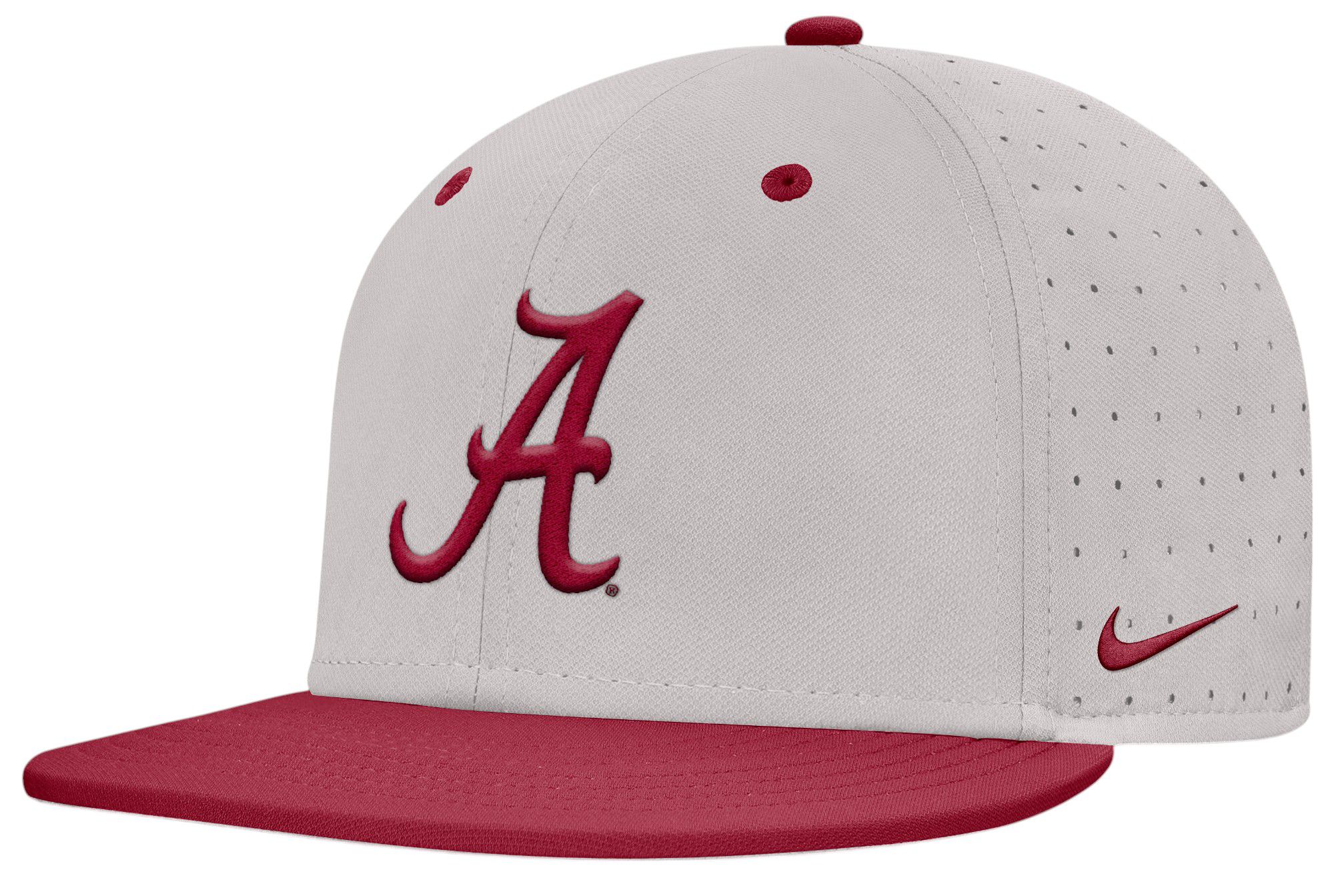 Nike Adult Alabama Crimson Tide Grey Aero Fitted Hat product image
