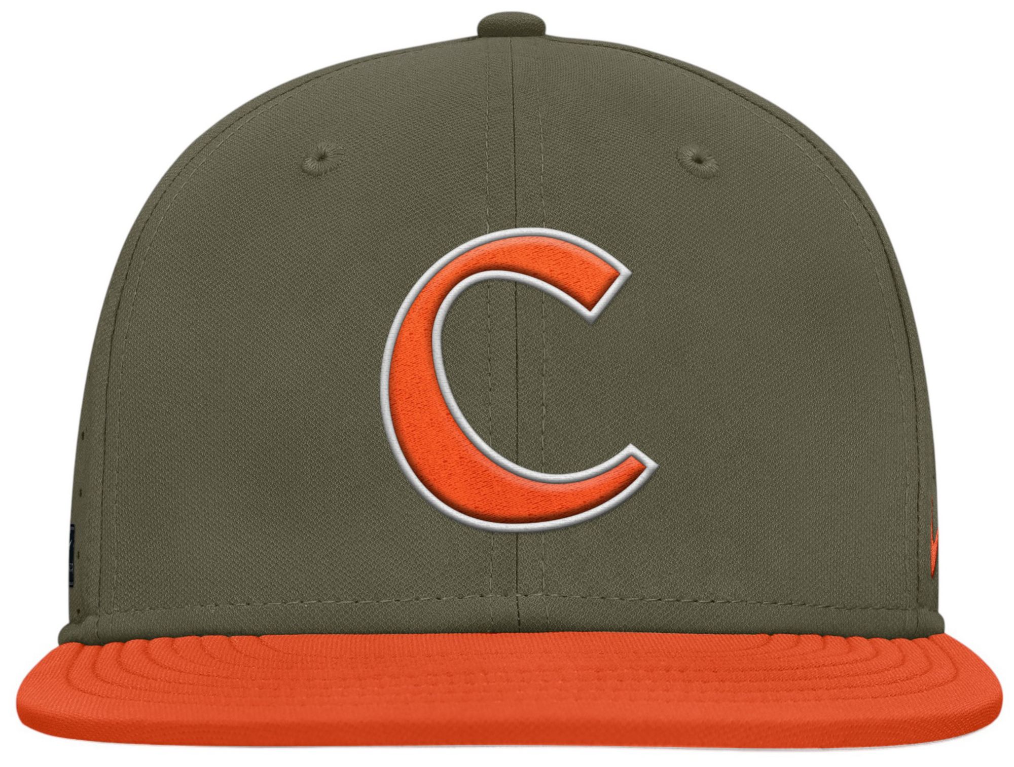 Nike Adult Clemson Tigers Aero Olive Fitted Hat product image