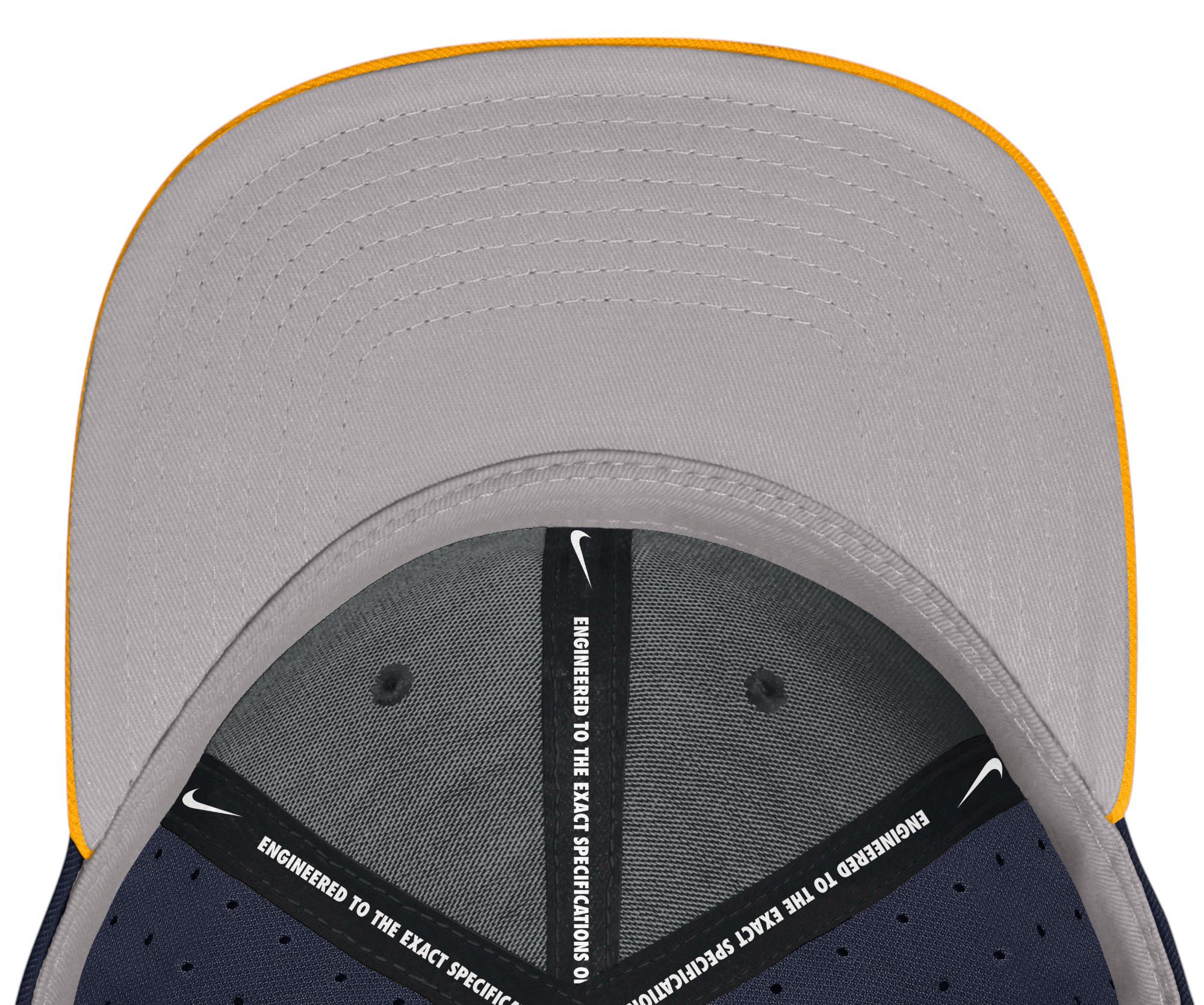 Nike Adult West Virginia Mountaineers Navy Aero Fitted Hat product image