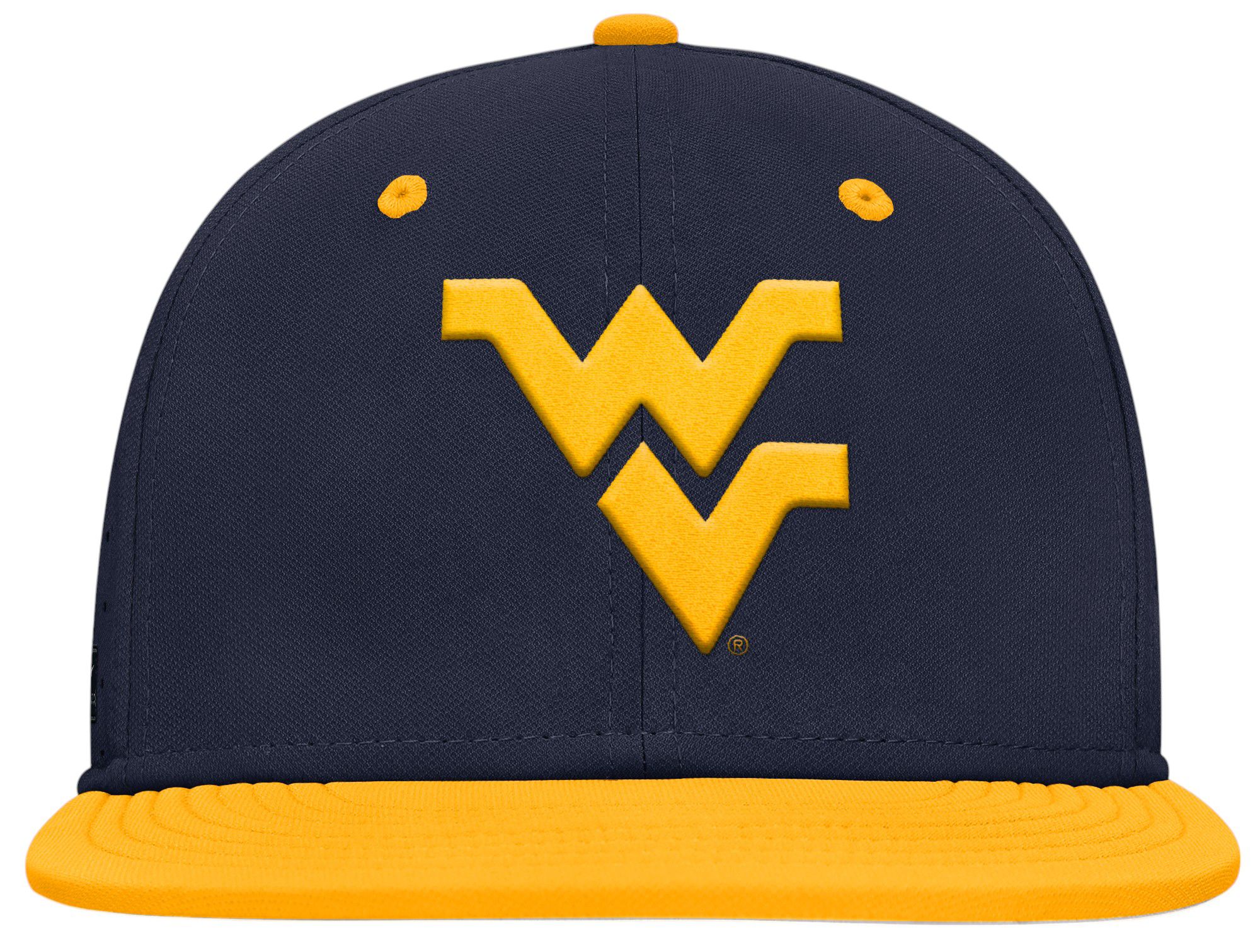 Nike Adult West Virginia Mountaineers Navy Aero Fitted Hat product image
