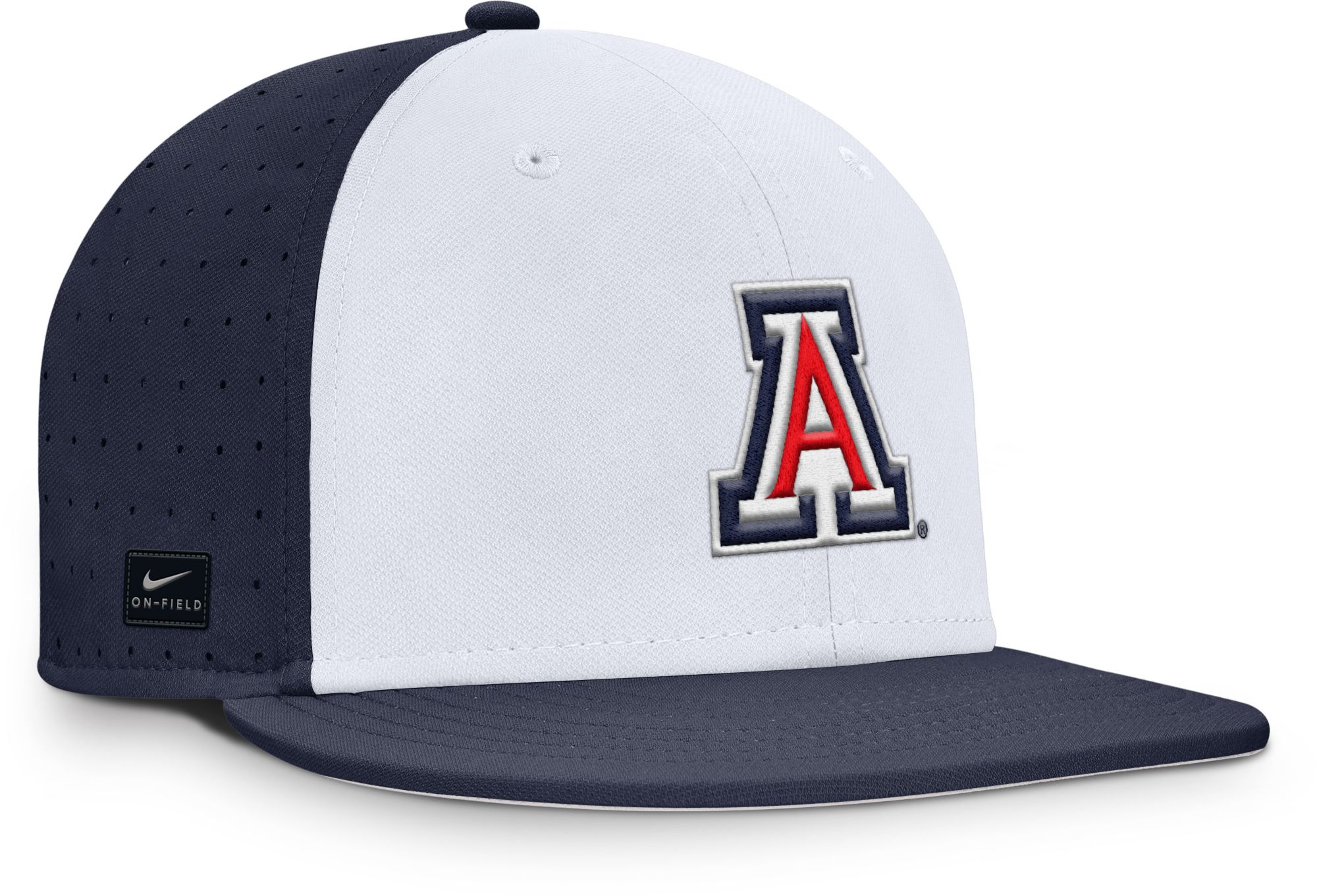 Nike Adult Arizona Wildcats WHITE/NAVY Aero Fitted Hat product image